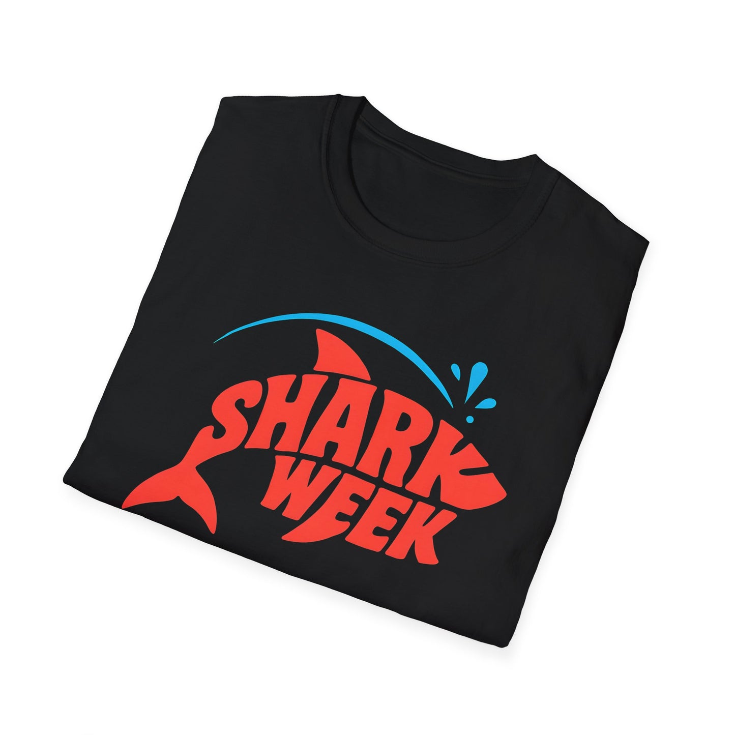 Shark Week Unisex Softstyle T-Shirt, Summer Beachwear, Ocean Lover Gift, Unique T-Shirt, Fun Graphic Tee, Casual Summer Style