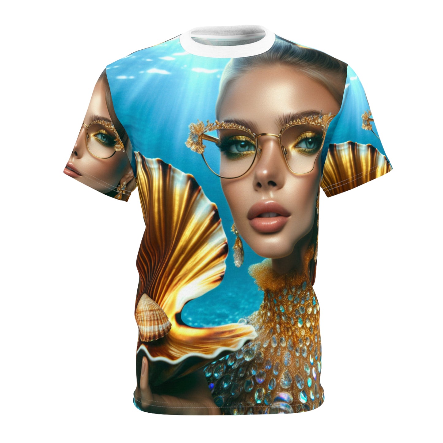 Elegant Mermaid-Inspired Unisex Tee - Ocean Vibes & Glamour