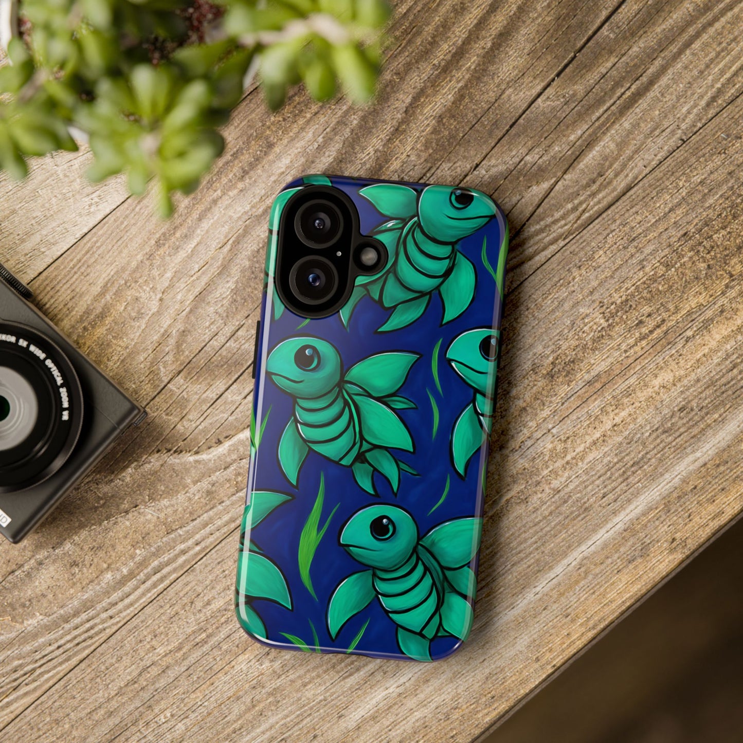 Whimsical Sea Turtle Phone Case - Tough Cases for Ocean Lovers