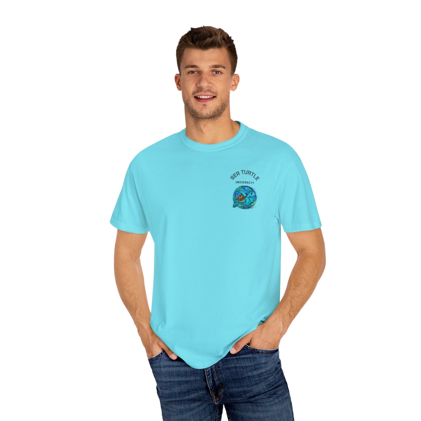 Sea Turtle University Unisex Garment-Dyed T-shirt