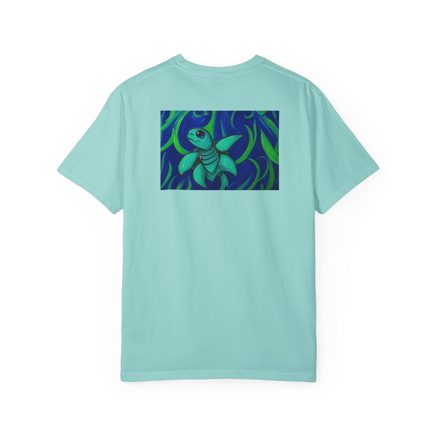 Ocean-Inspired Unisex Garment-Dyed T-shirt, Casual Tee, Beachwear, Eco-Friendly Fashion, Nature Lover Gift, Summer Apparel