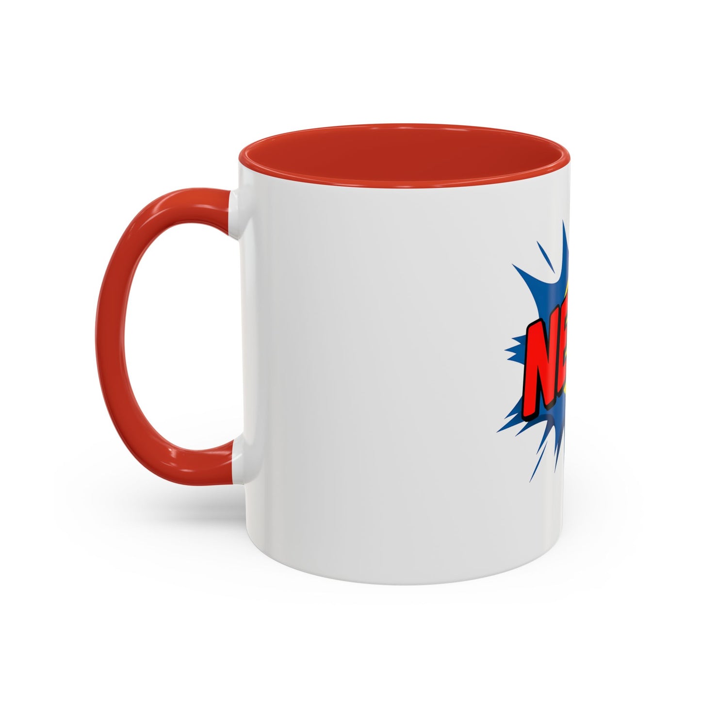 Nerd! Accent Coffee Mug - Fun Gift for Geeks & Gamers