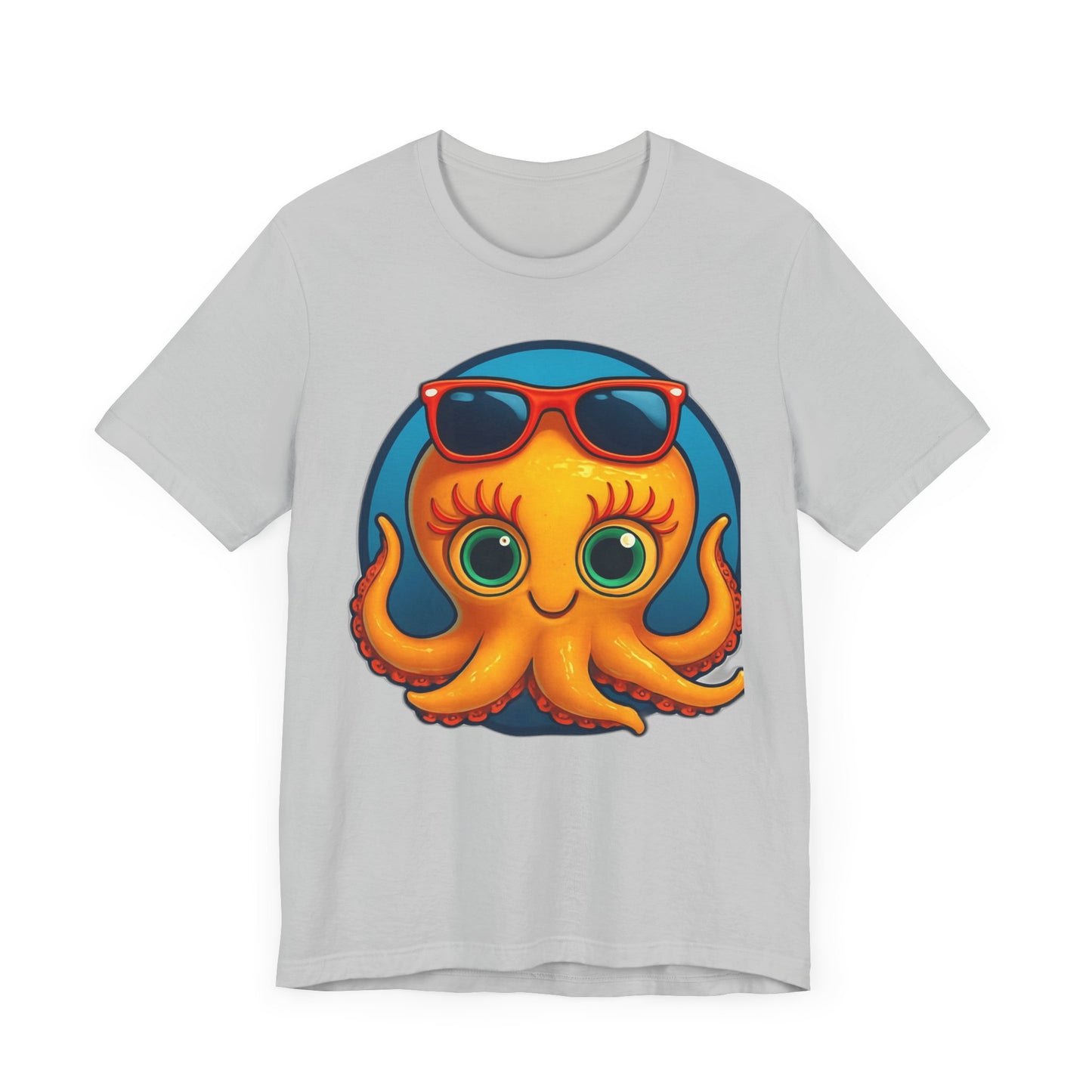 Cool Octopus Graphic Tee - Fun Unisex Jersey Short Sleeve T-Shirt