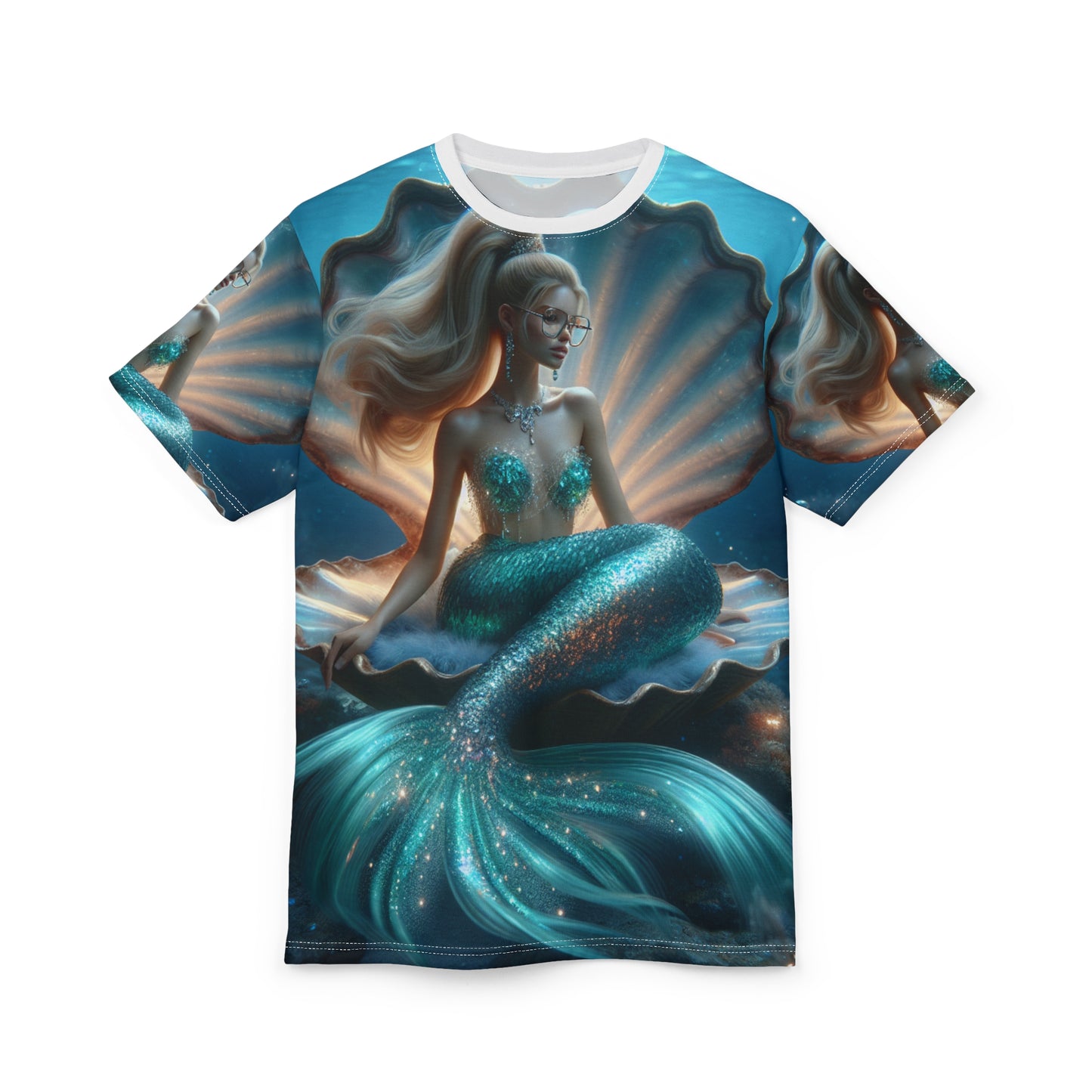 Dreamy Mermaid Unisex Tee - Stylish Cut & Sew Shirt for Ocean Lovers