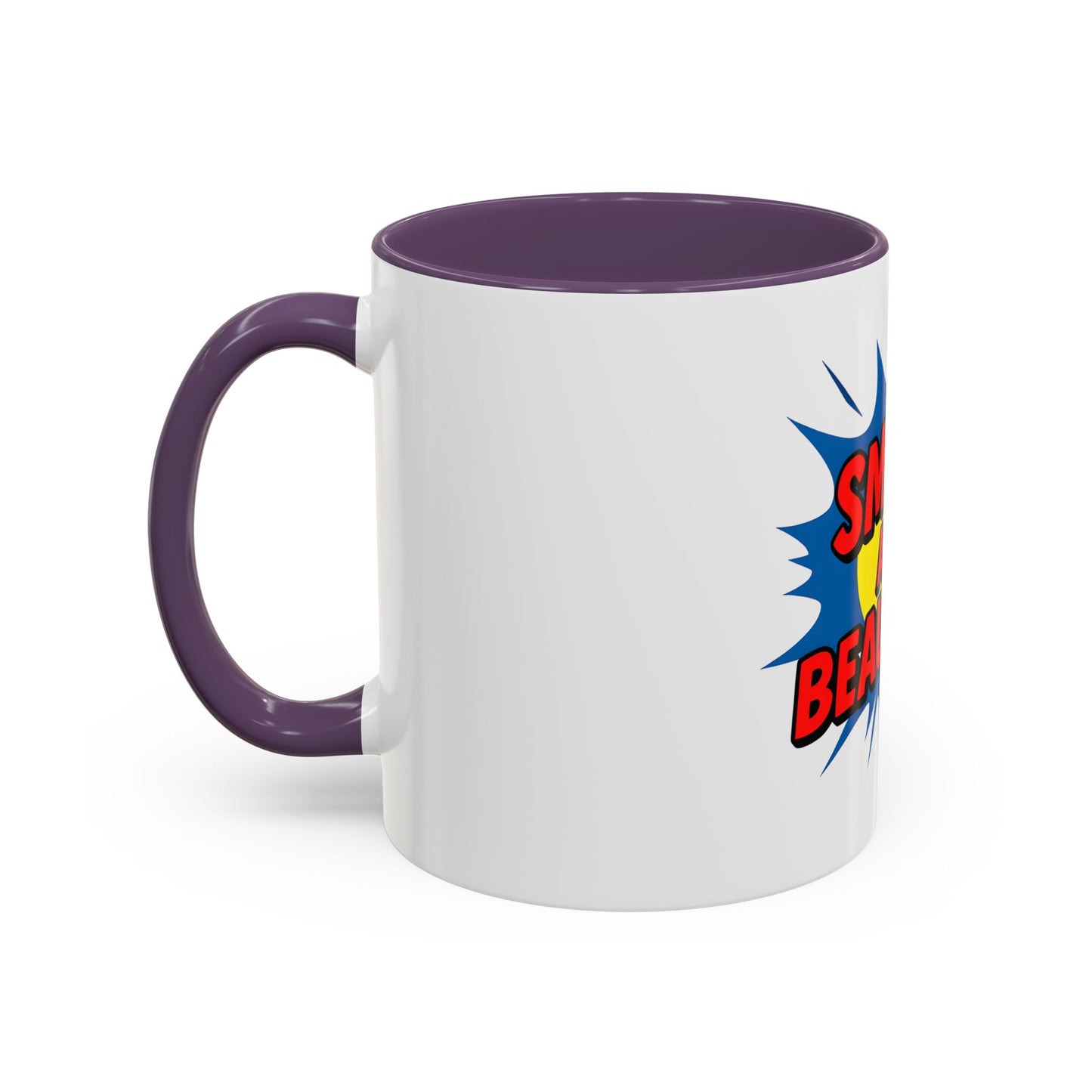 Smart and Beautiful Accent Coffee Mug - Empowering Gift for Friends, Inspirational Drinkware