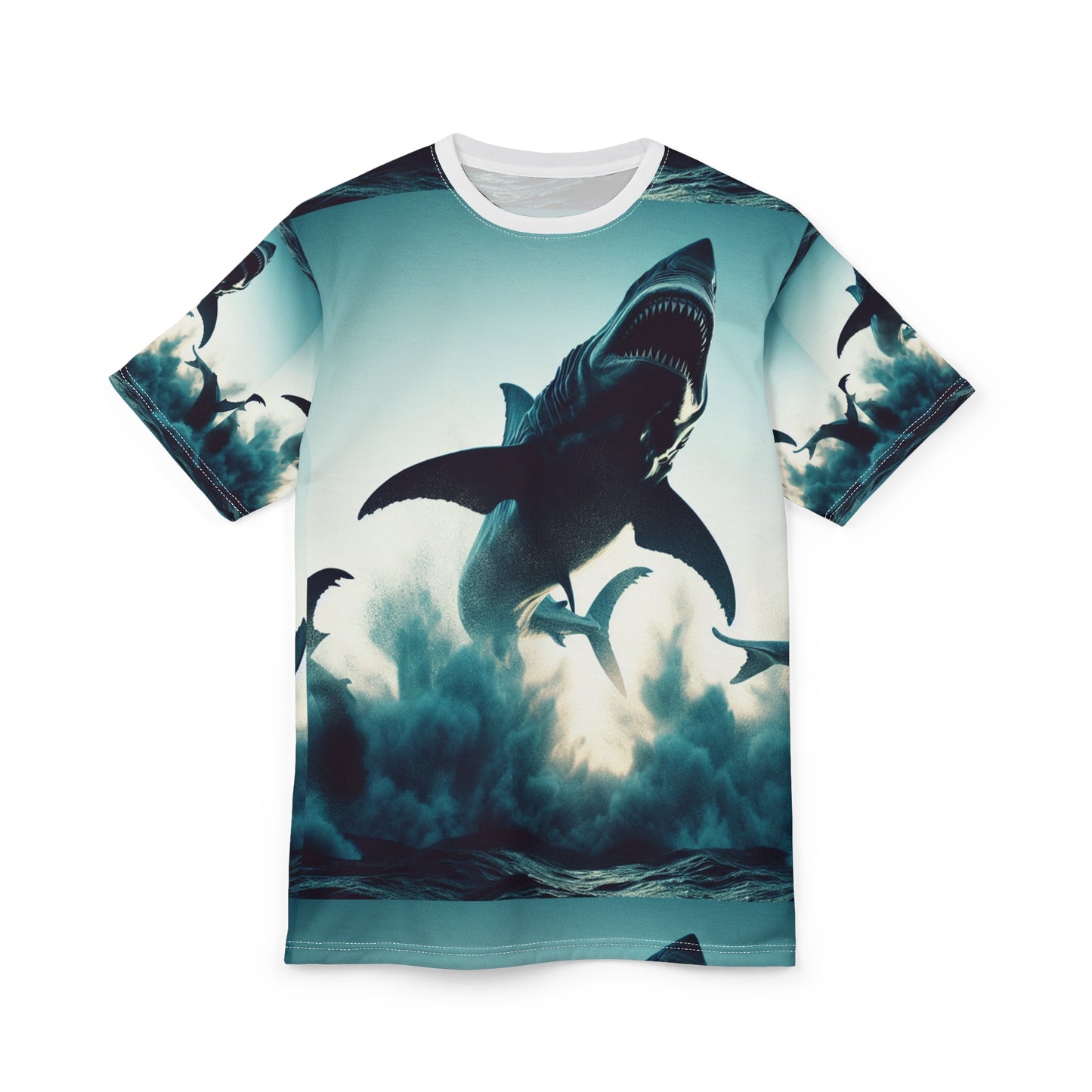 Ocean Adventure Shark Tee - Unisex Cut & Sew Shirt