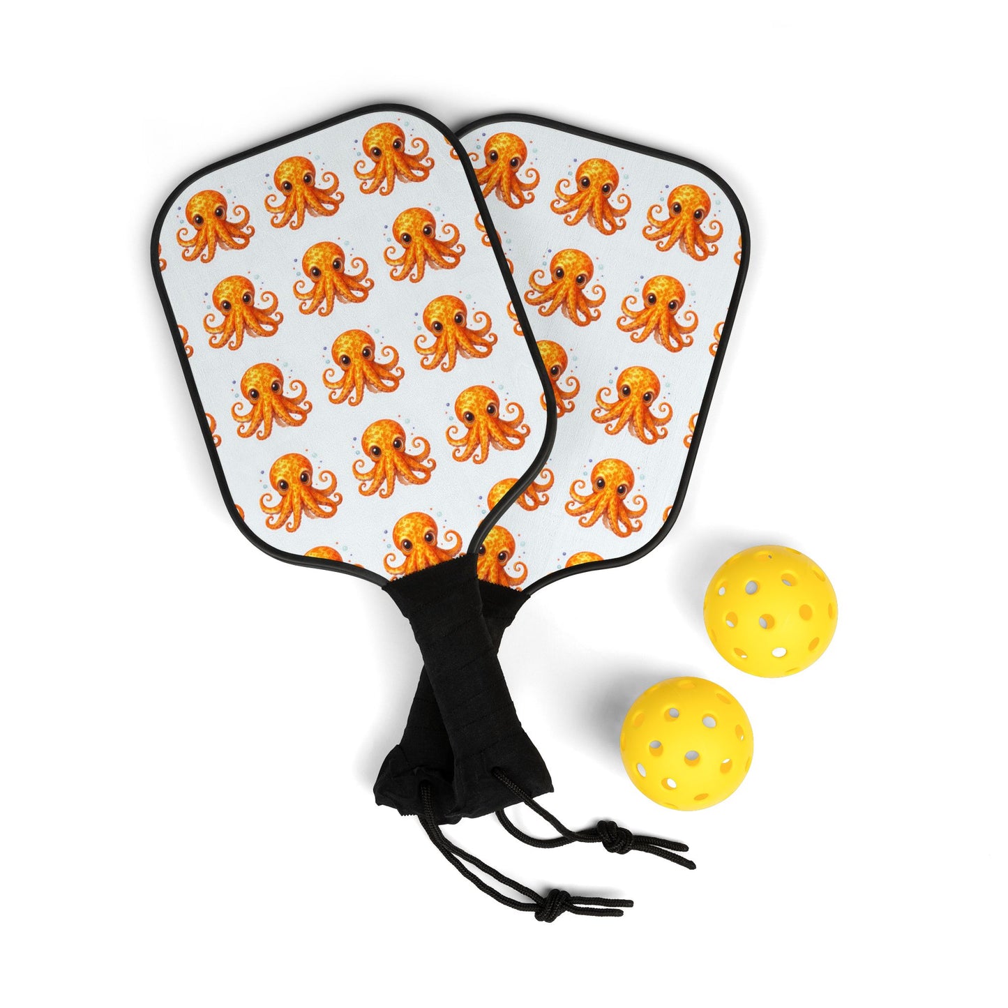 Whimsical Octopus Pickleball Set - Fun Paddles & Balls for Play