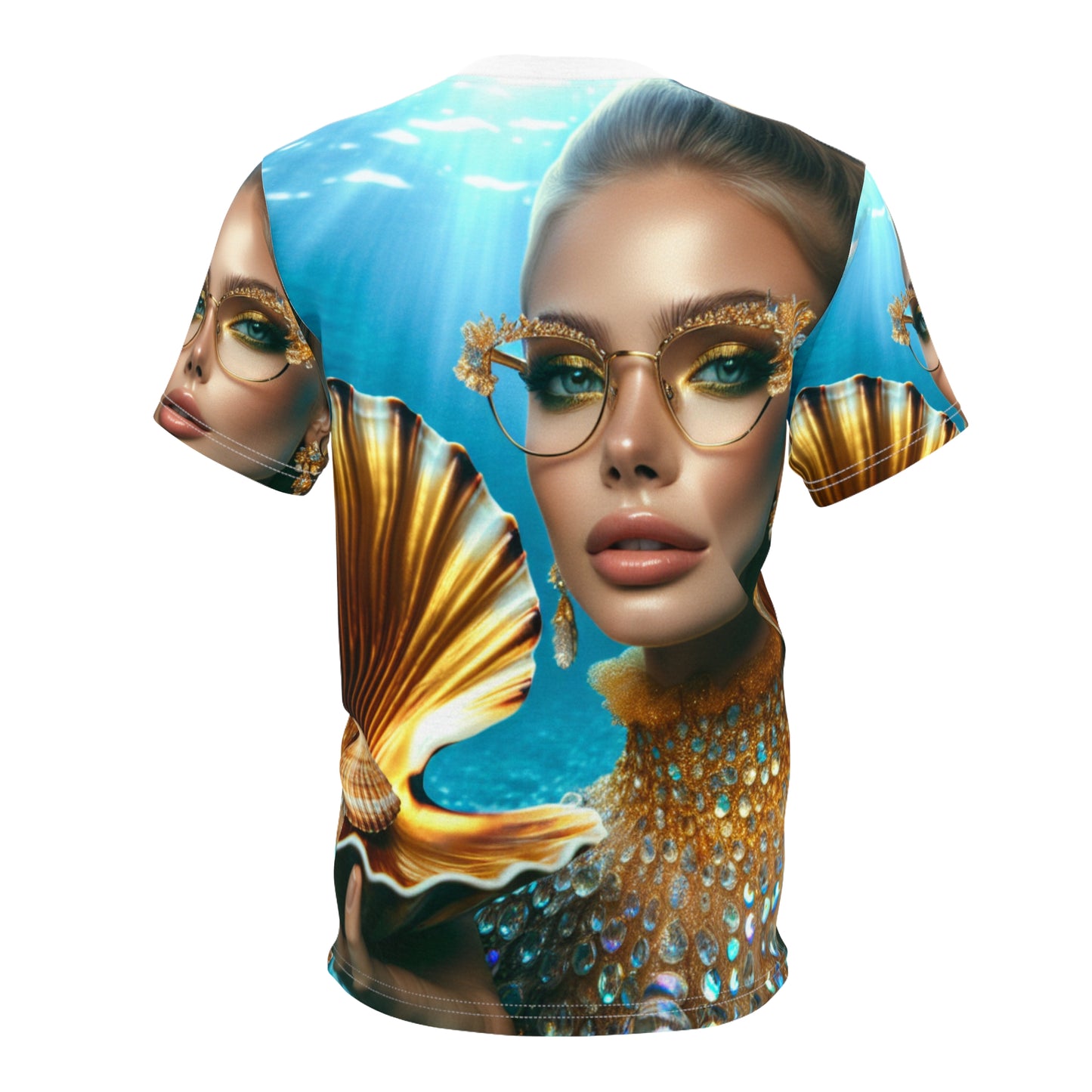 Elegant Mermaid-Inspired Unisex Tee - Ocean Vibes & Glamour