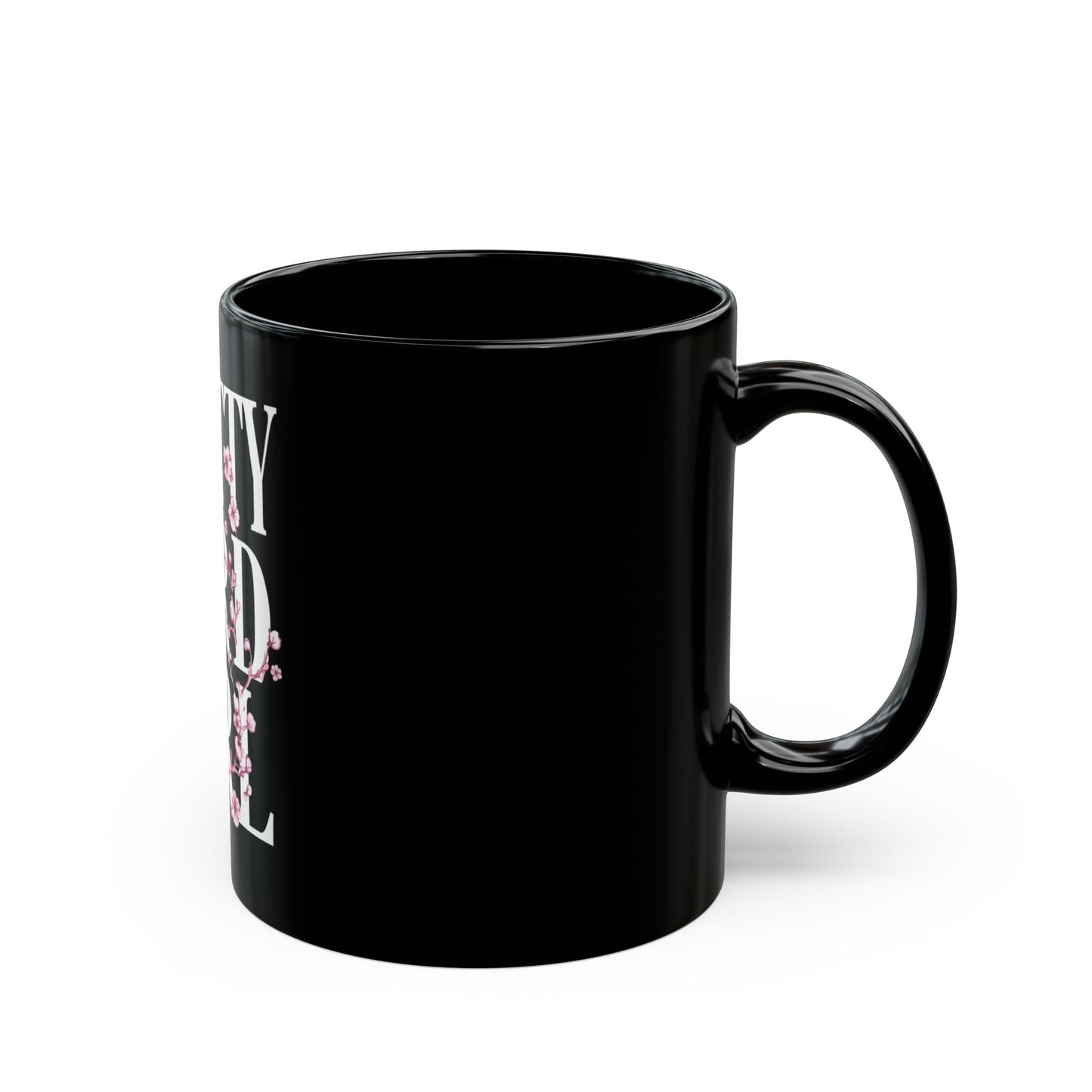 Pretty Nerd Girl Black Mug - Perfect Gift for Book Lovers and Students