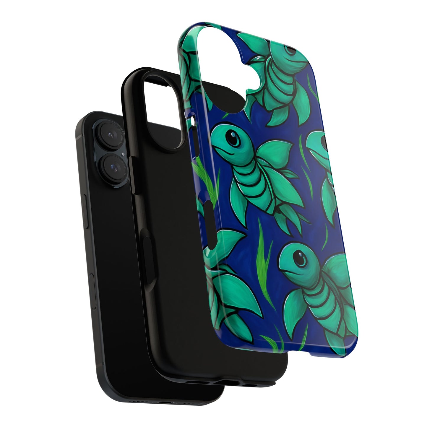 Whimsical Sea Turtle Phone Case - Tough Cases for Ocean Lovers