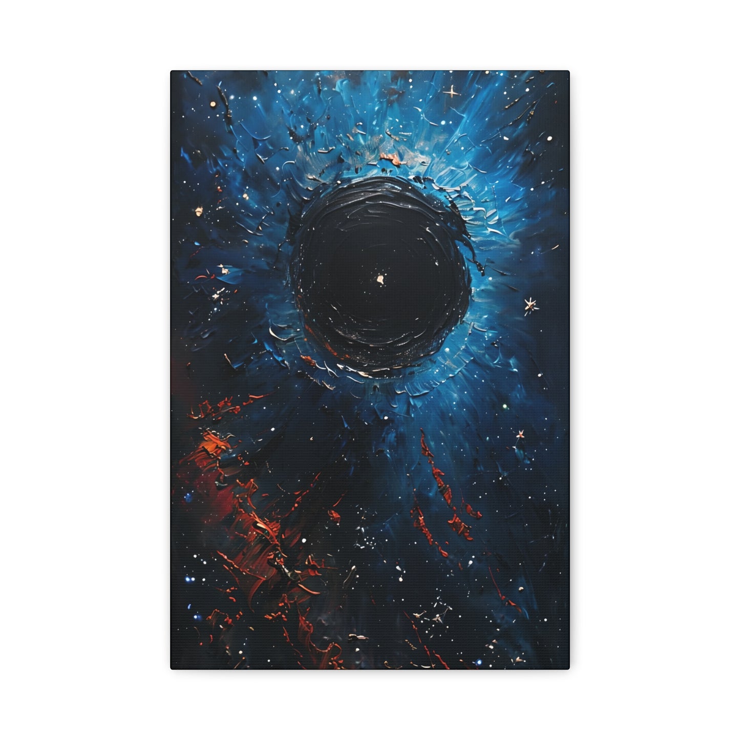 Cosmic Black Hole Canvas Art Print, Decor for Space Lovers, Unique Gift for Astronomers, Home or Office Wall Decor, Gallery Wrap Canvas