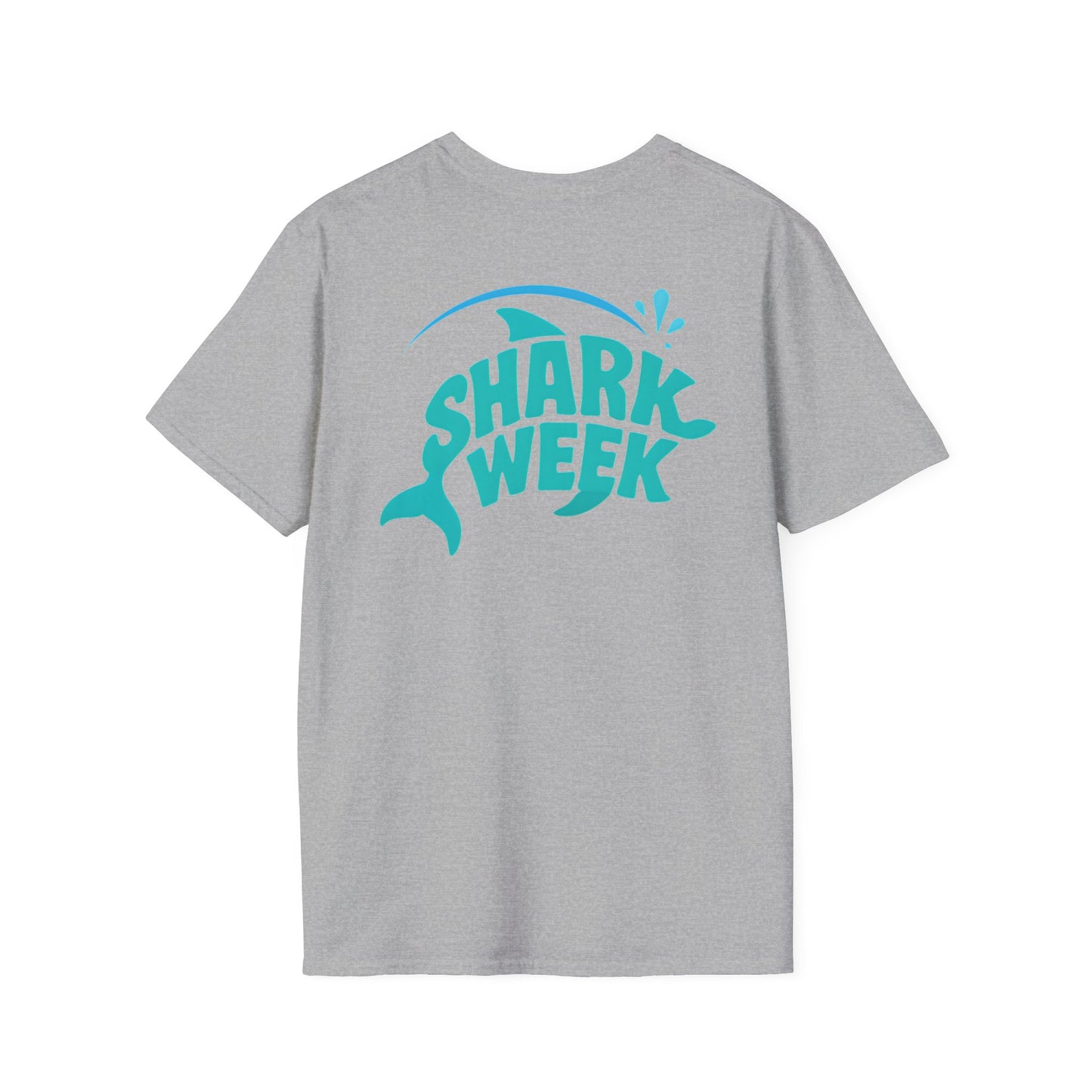 Shark Week Unisex Softstyle T-Shirt, Summer Beachwear, Ocean Lover Gift, Unique T-Shirt, Fun Graphic Tee, Casual Summer Style