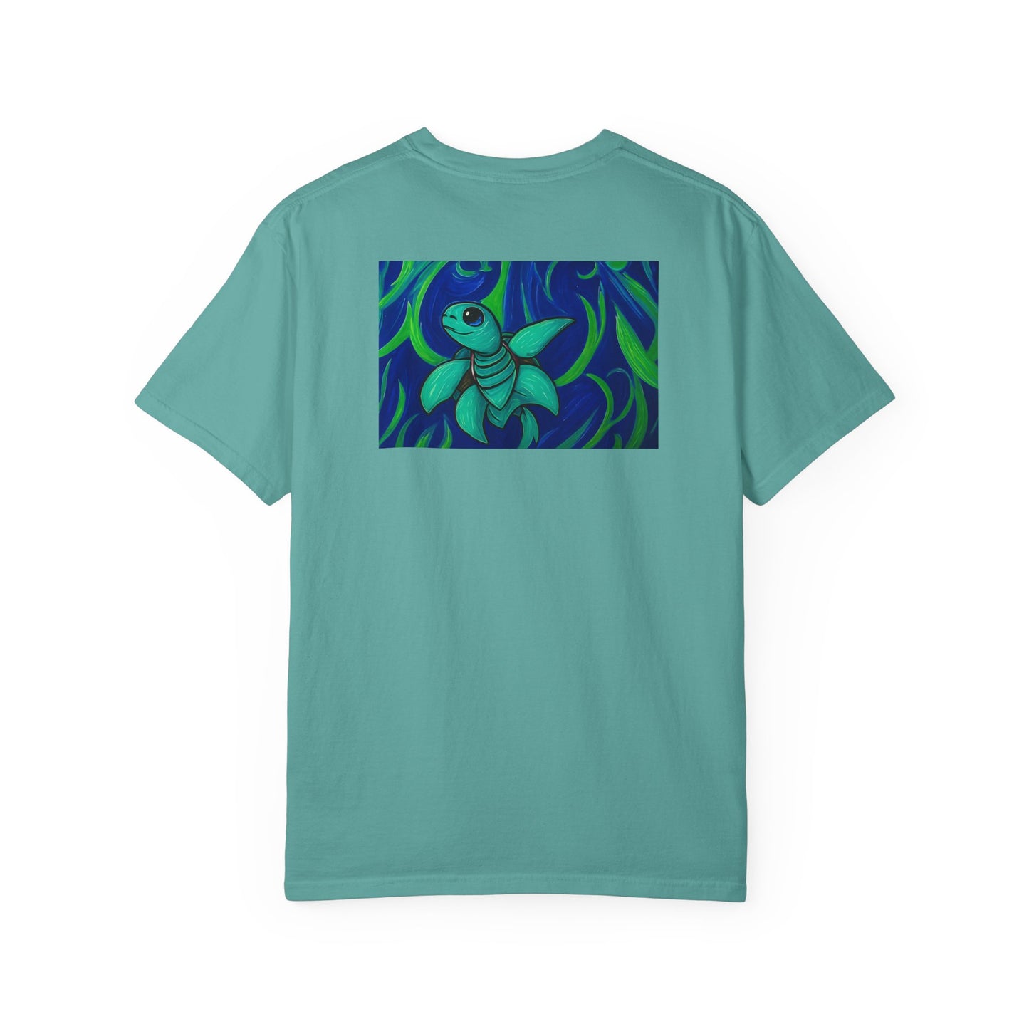 Ocean-Inspired Unisex Garment-Dyed T-shirt, Casual Tee, Beachwear, Eco-Friendly Fashion, Nature Lover Gift, Summer Apparel