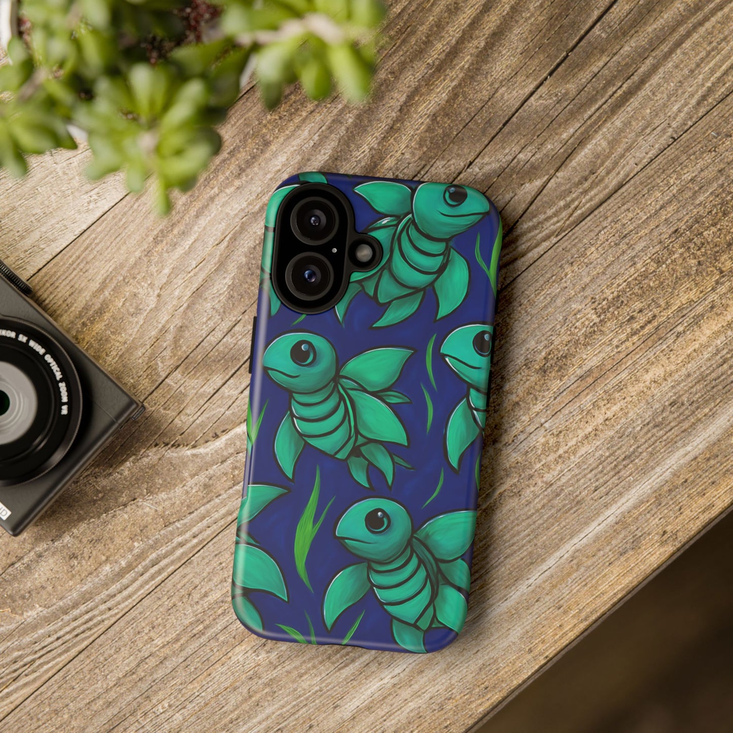 Whimsical Sea Turtle Phone Case - Tough Cases for Ocean Lovers