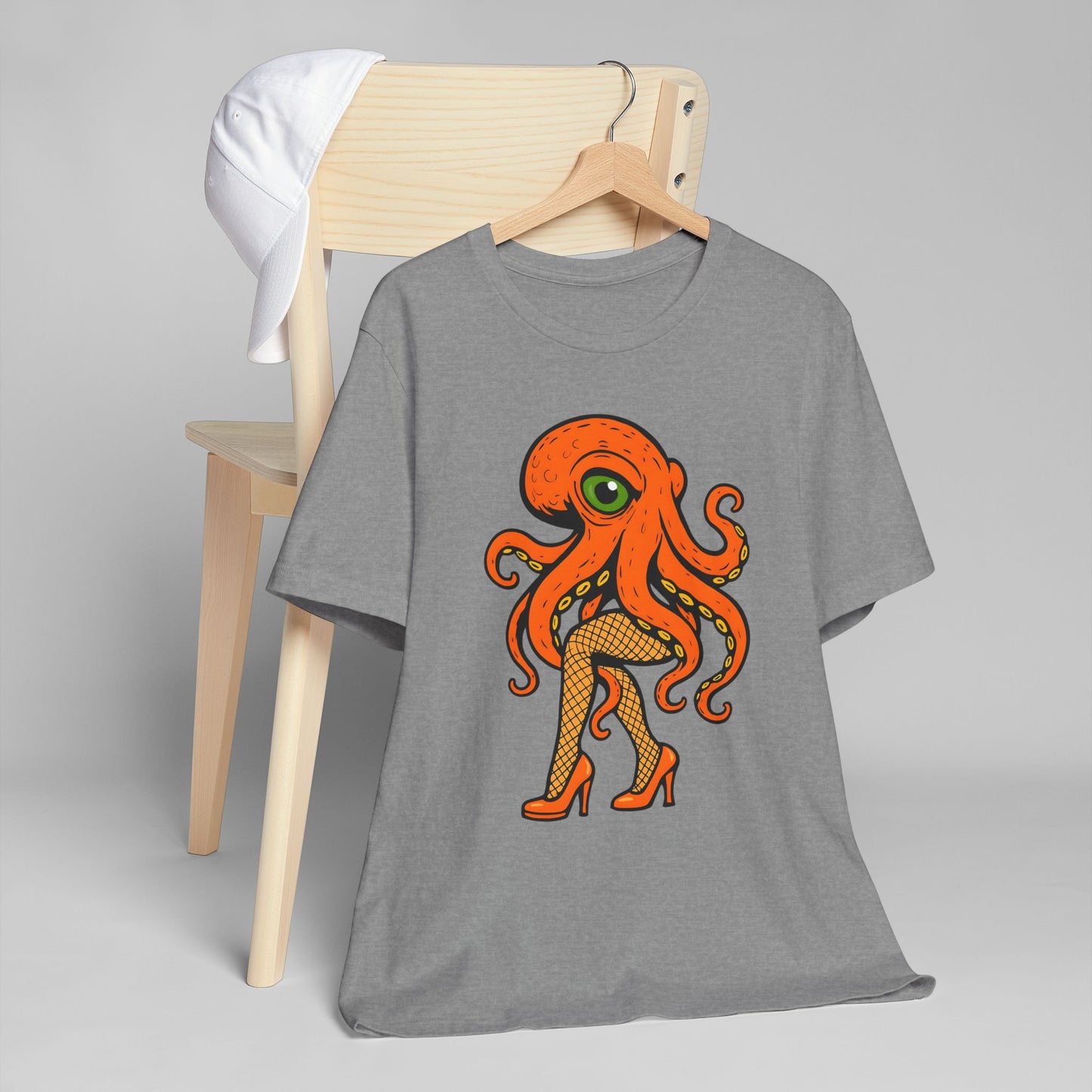 Whimsical Octopus Graphic T-Shirt - Fun Unisex Jersey Tee for Sea Lovers