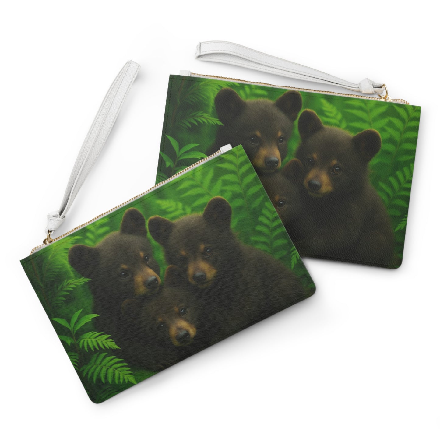 Forest Friends Clutch Bag – Cute Bear Design for Wildlife Lovers