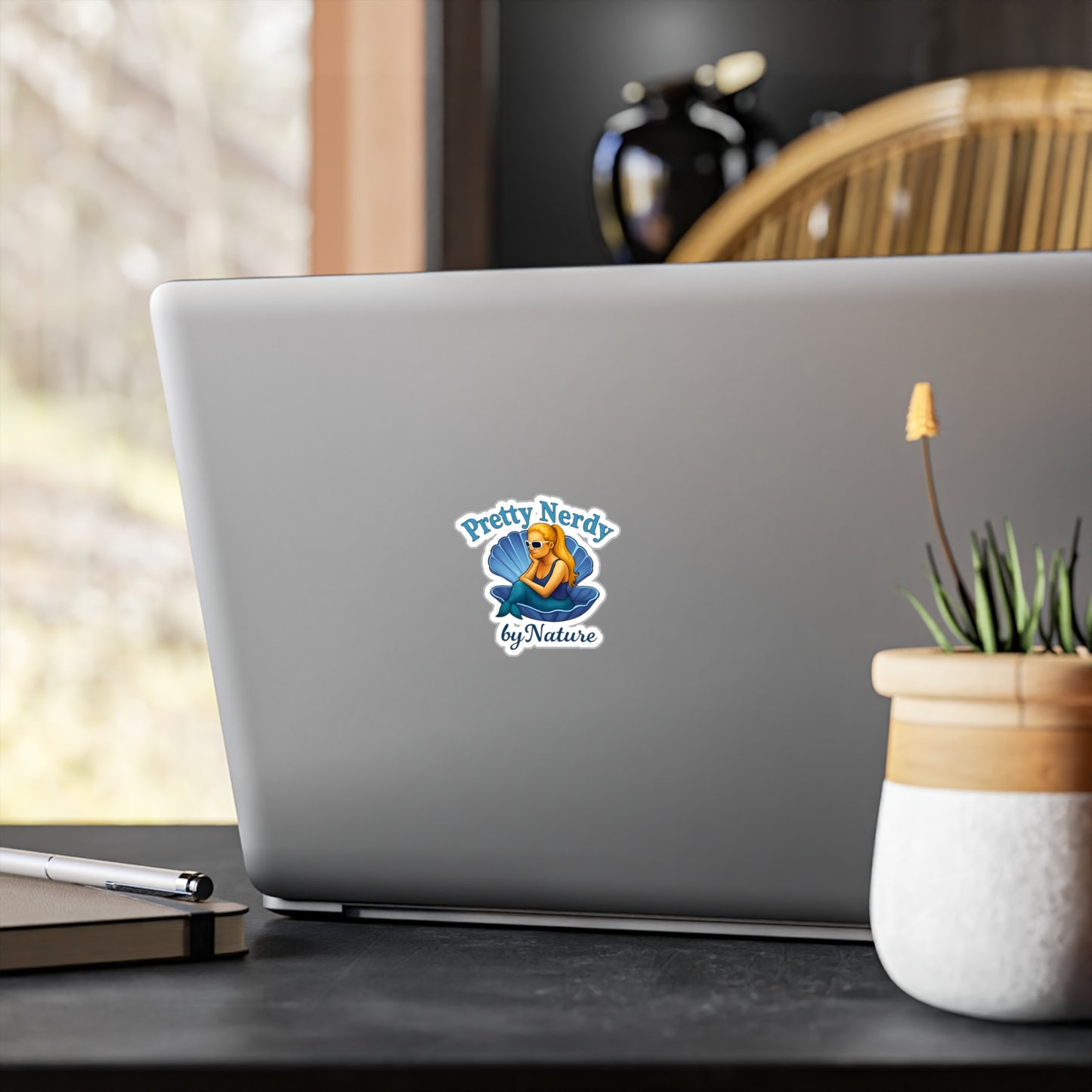 Pretty Nerdy Nature Vinyl Decals - Fun and Stylish Sticker for Ocean Lovers