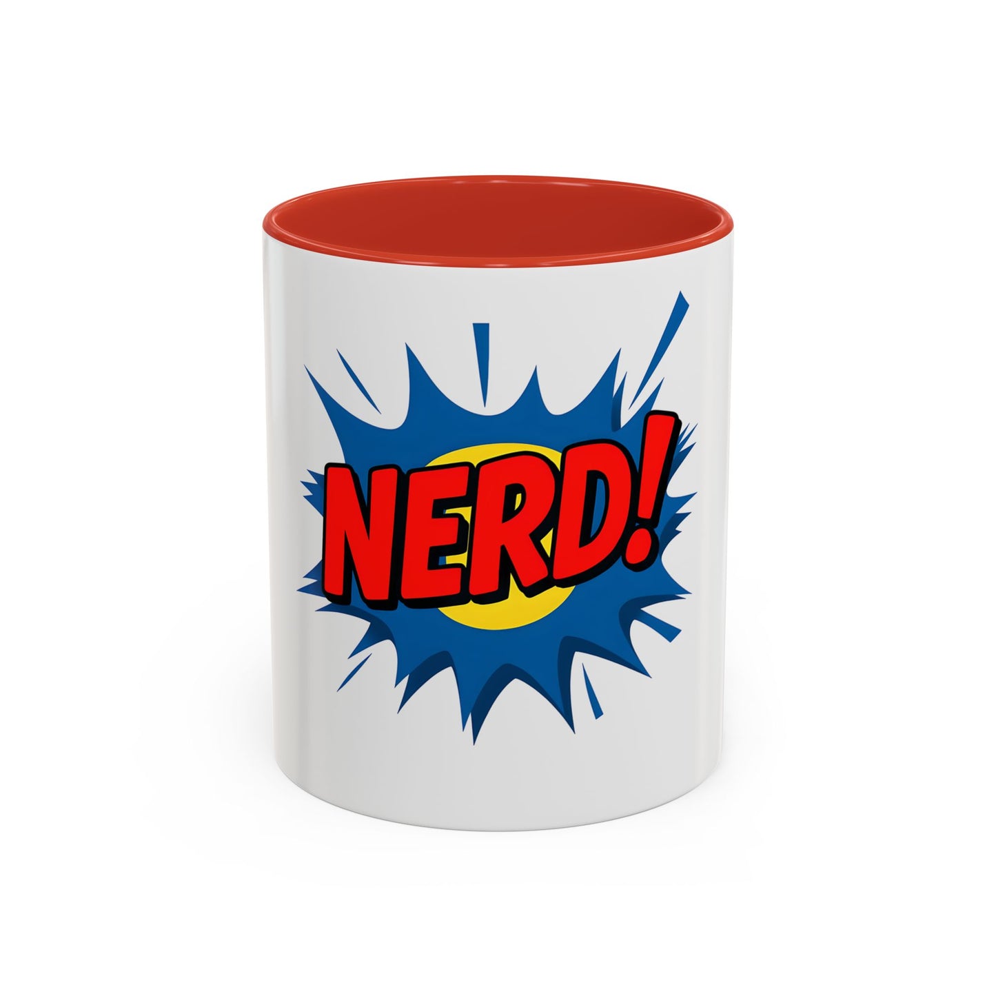 Nerd! Accent Coffee Mug - Fun Gift for Geeks & Gamers