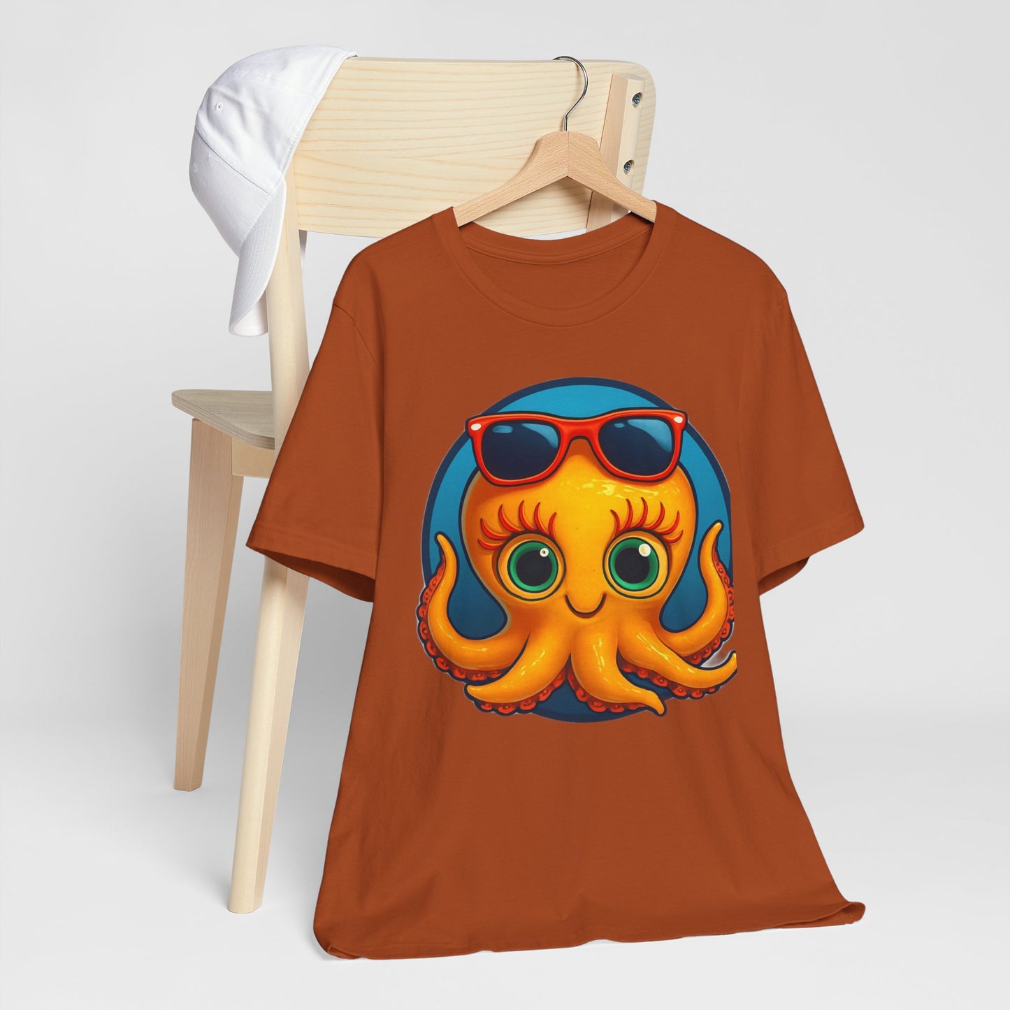 Cool Octopus Graphic Tee - Fun Unisex Jersey Short Sleeve T-Shirt