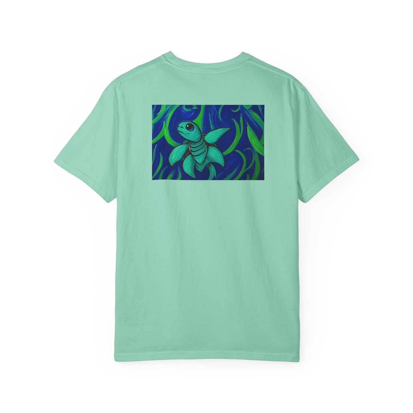 Ocean-Inspired Unisex Garment-Dyed T-shirt, Casual Tee, Beachwear, Eco-Friendly Fashion, Nature Lover Gift, Summer Apparel