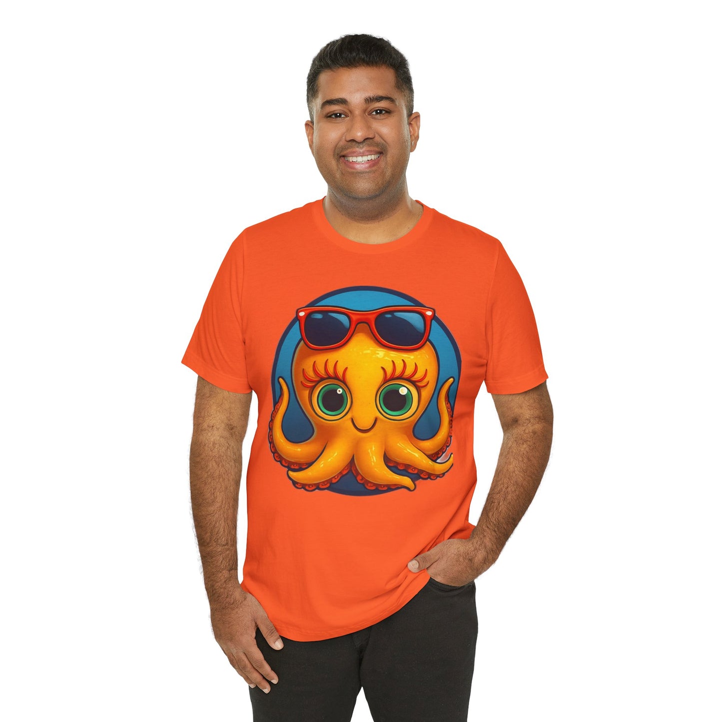 Cool Octopus Graphic Tee - Fun Unisex Jersey Short Sleeve T-Shirt