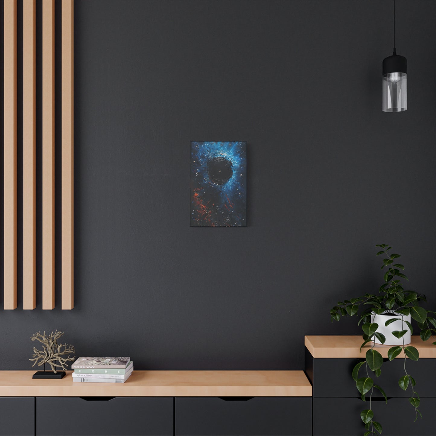 Cosmic Black Hole Canvas Art Print, Decor for Space Lovers, Unique Gift for Astronomers, Home or Office Wall Decor, Gallery Wrap Canvas