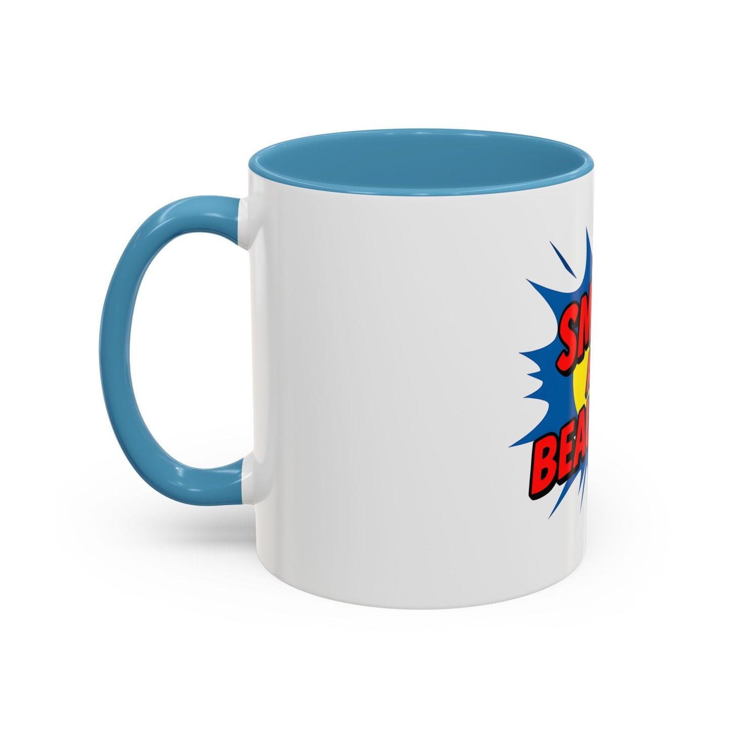 Smart and Beautiful Accent Coffee Mug - Empowering Gift for Friends, Inspirational Drinkware