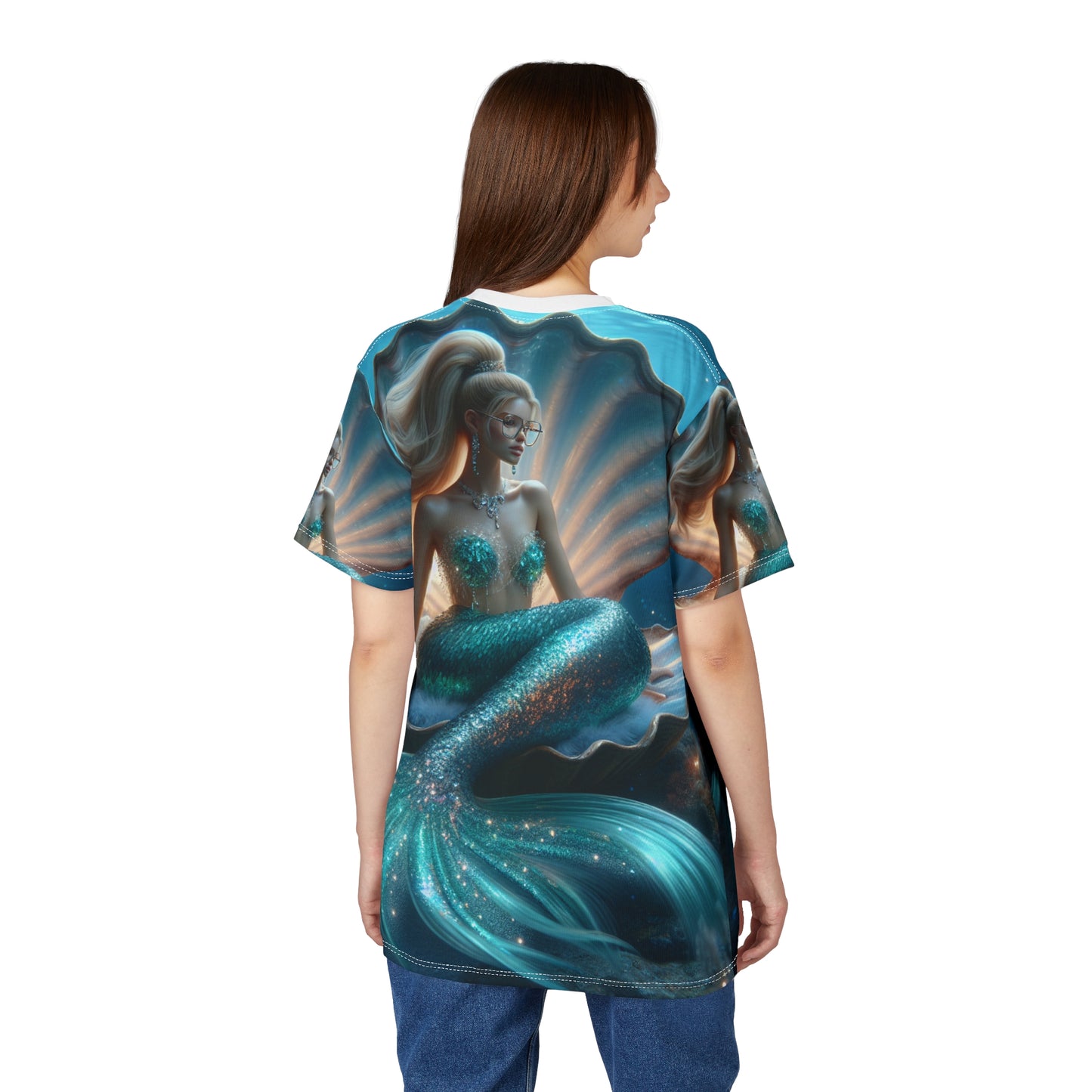 Dreamy Mermaid Unisex Tee - Stylish Cut & Sew Shirt for Ocean Lovers