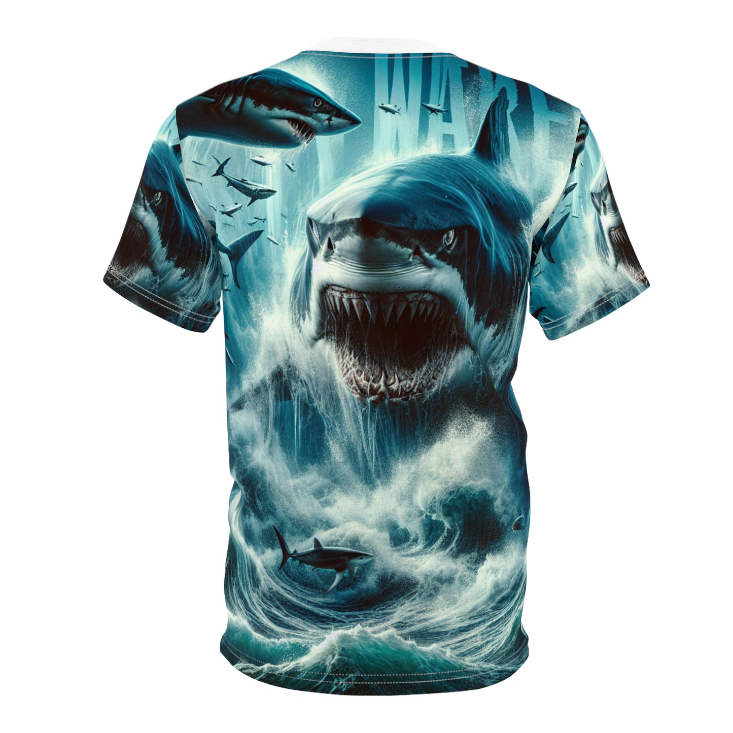 Oceanic Shark Graphic Tee - Bold Unisex Cut & Sew Shirt for Shark Lovers
