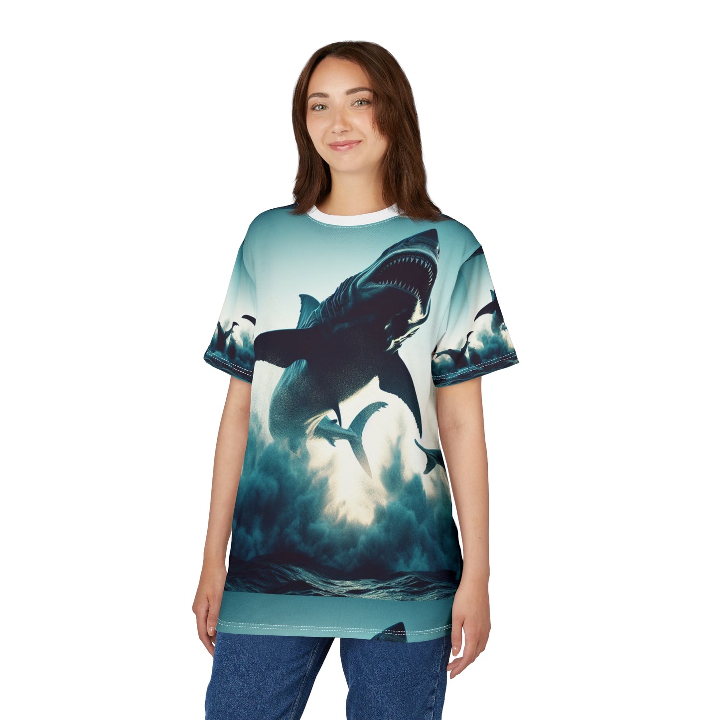 Ocean Adventure Shark Tee - Unisex Cut & Sew Shirt