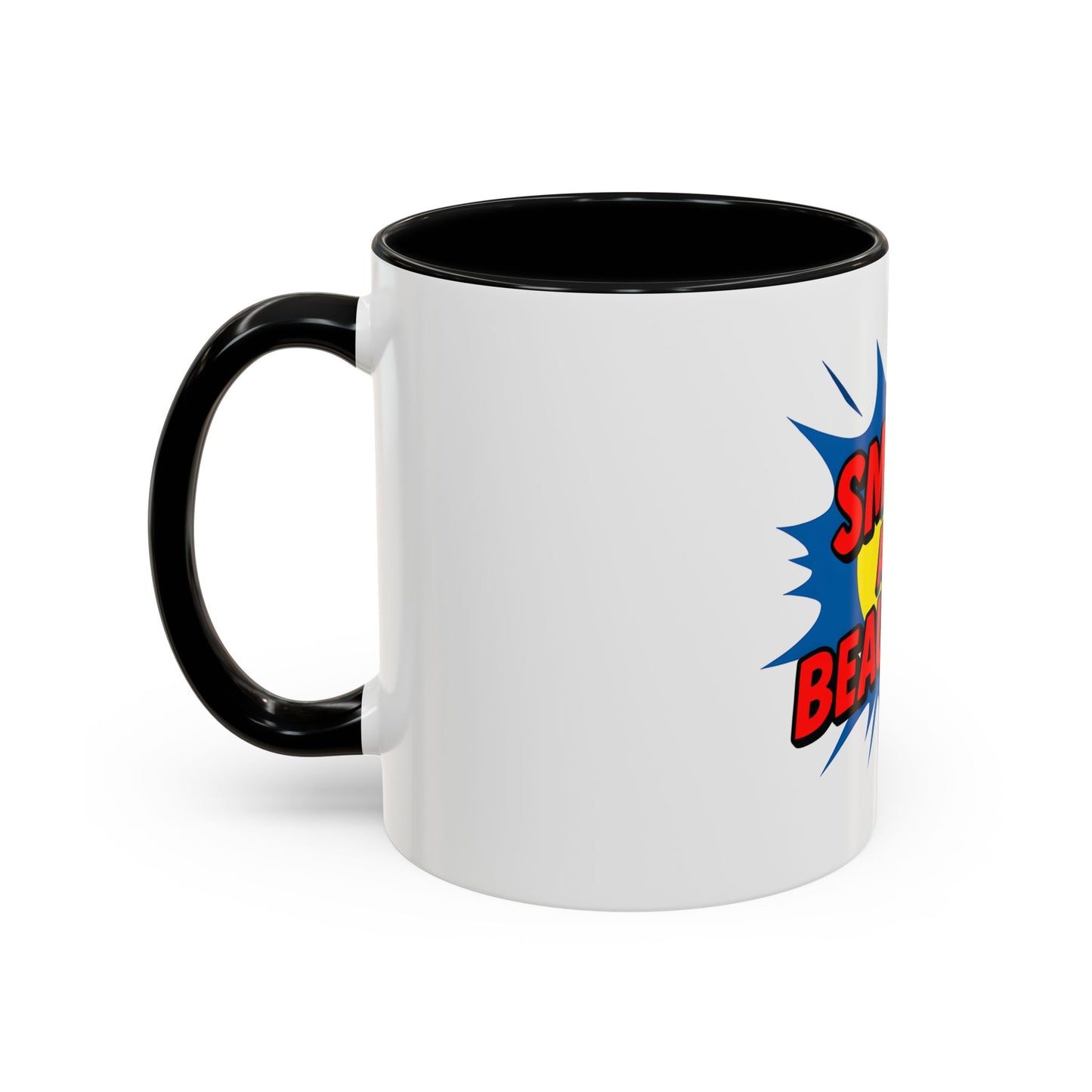 Smart and Beautiful Accent Coffee Mug - Empowering Gift for Friends, Inspirational Drinkware