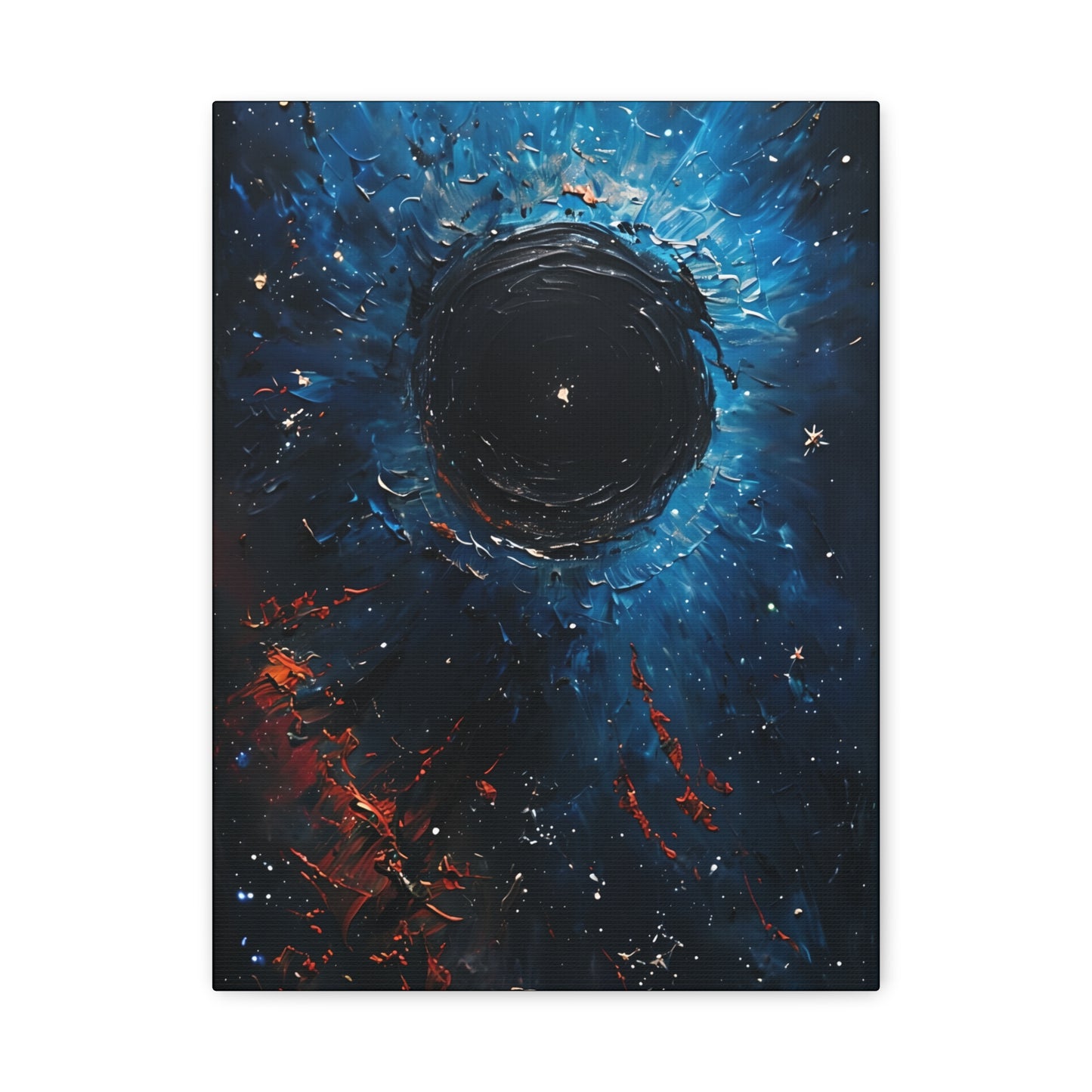 Cosmic Black Hole Canvas Art Print, Decor for Space Lovers, Unique Gift for Astronomers, Home or Office Wall Decor, Gallery Wrap Canvas