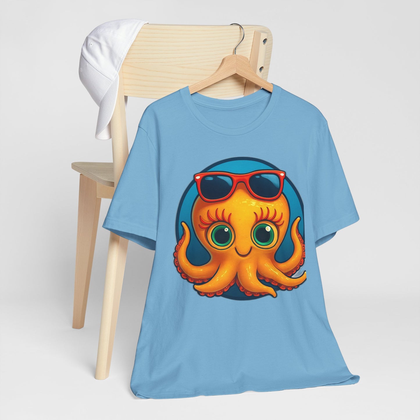 Cool Octopus Graphic Tee - Fun Unisex Jersey Short Sleeve T-Shirt