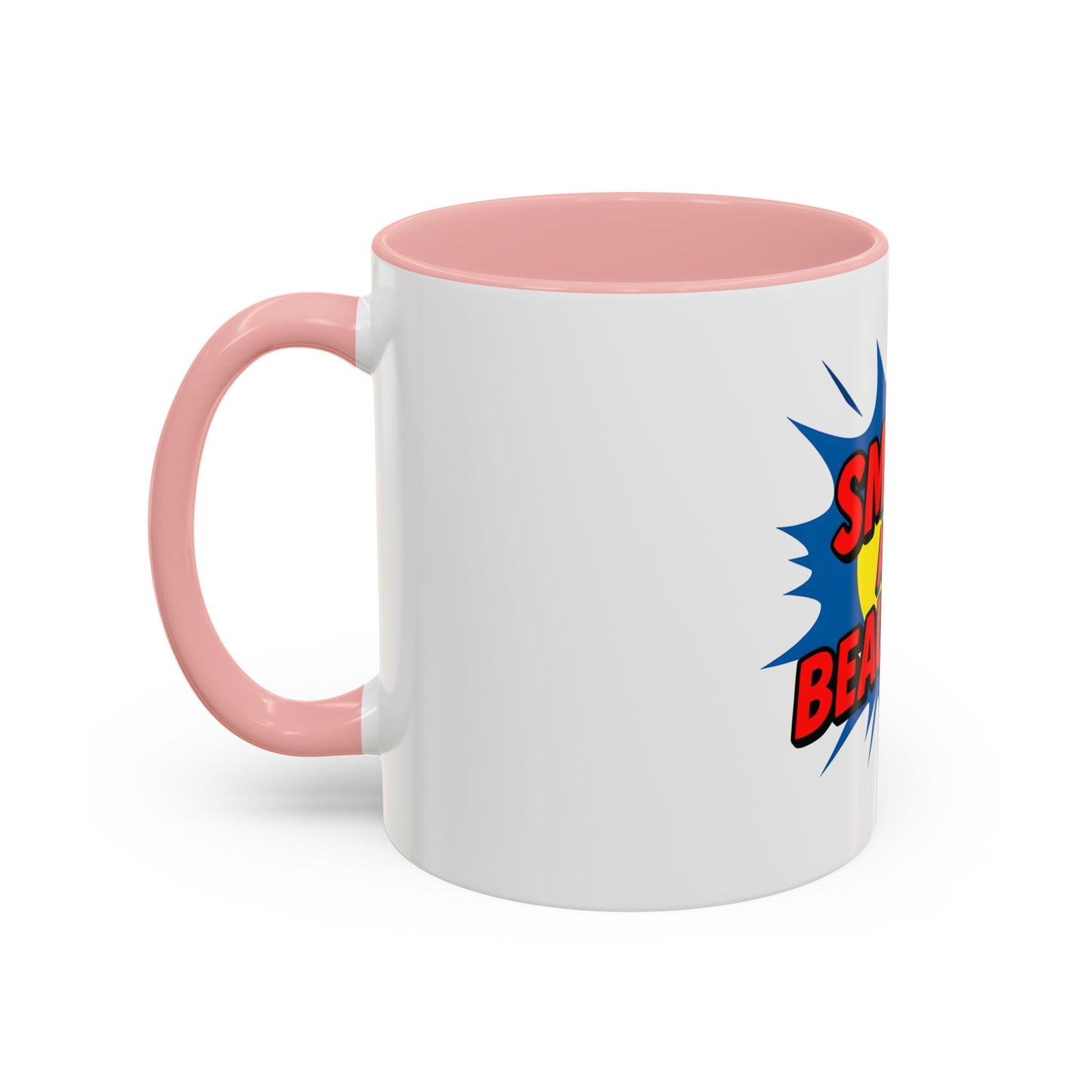 Smart and Beautiful Accent Coffee Mug - Empowering Gift for Friends, Inspirational Drinkware