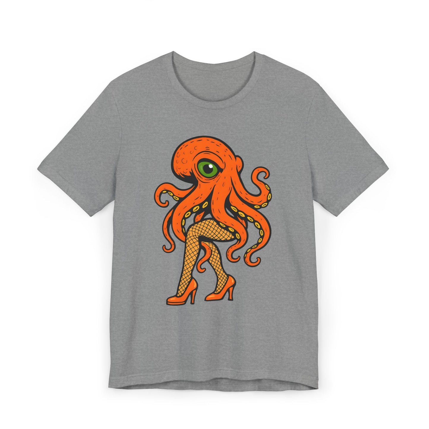 Whimsical Octopus Graphic T-Shirt - Fun Unisex Jersey Tee for Sea Lovers