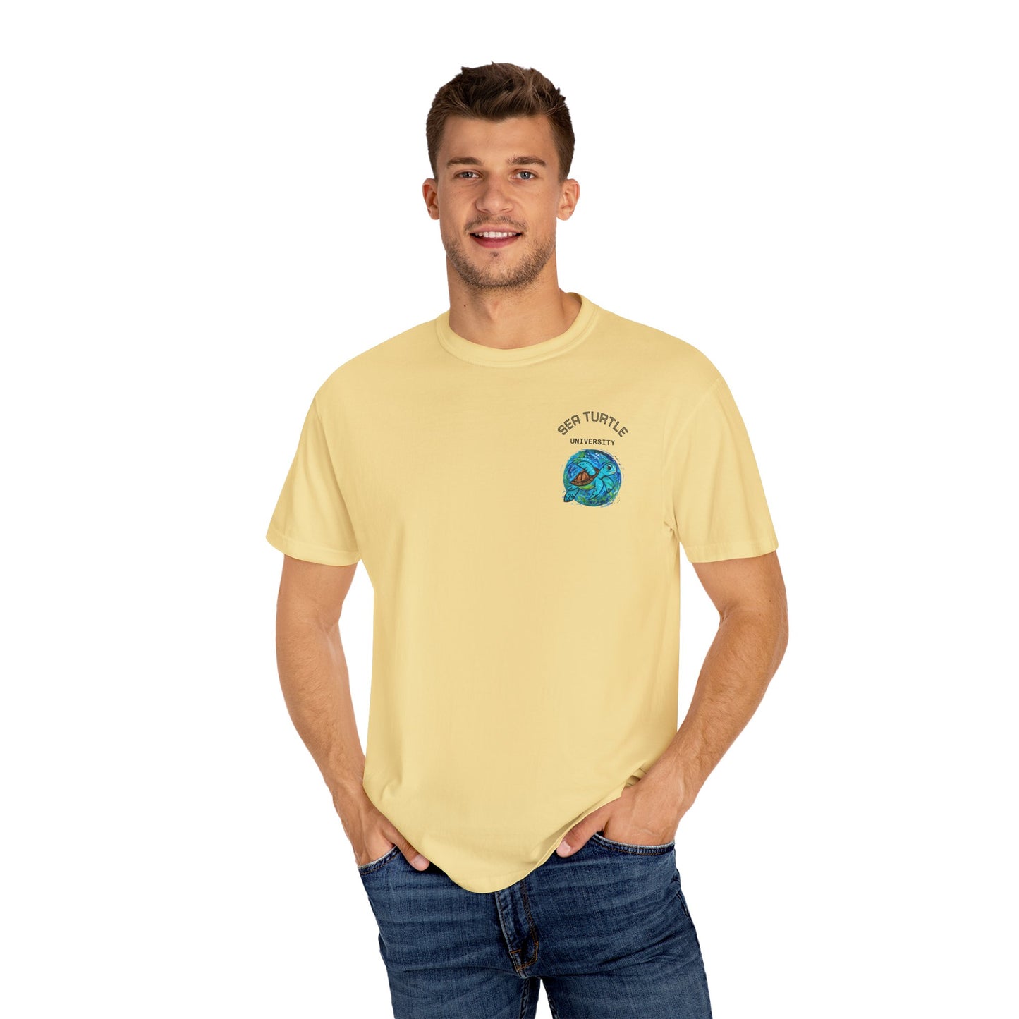 Sea Turtle University Unisex Garment-Dyed T-shirt