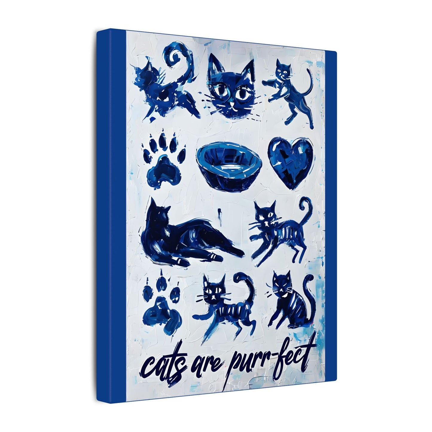 Cat-Themed Wall Art Canvas Print, Perfect for Cat Lovers, Home Decor, Gift for Cat Owners, Pet Lovers, Animal Wall Art