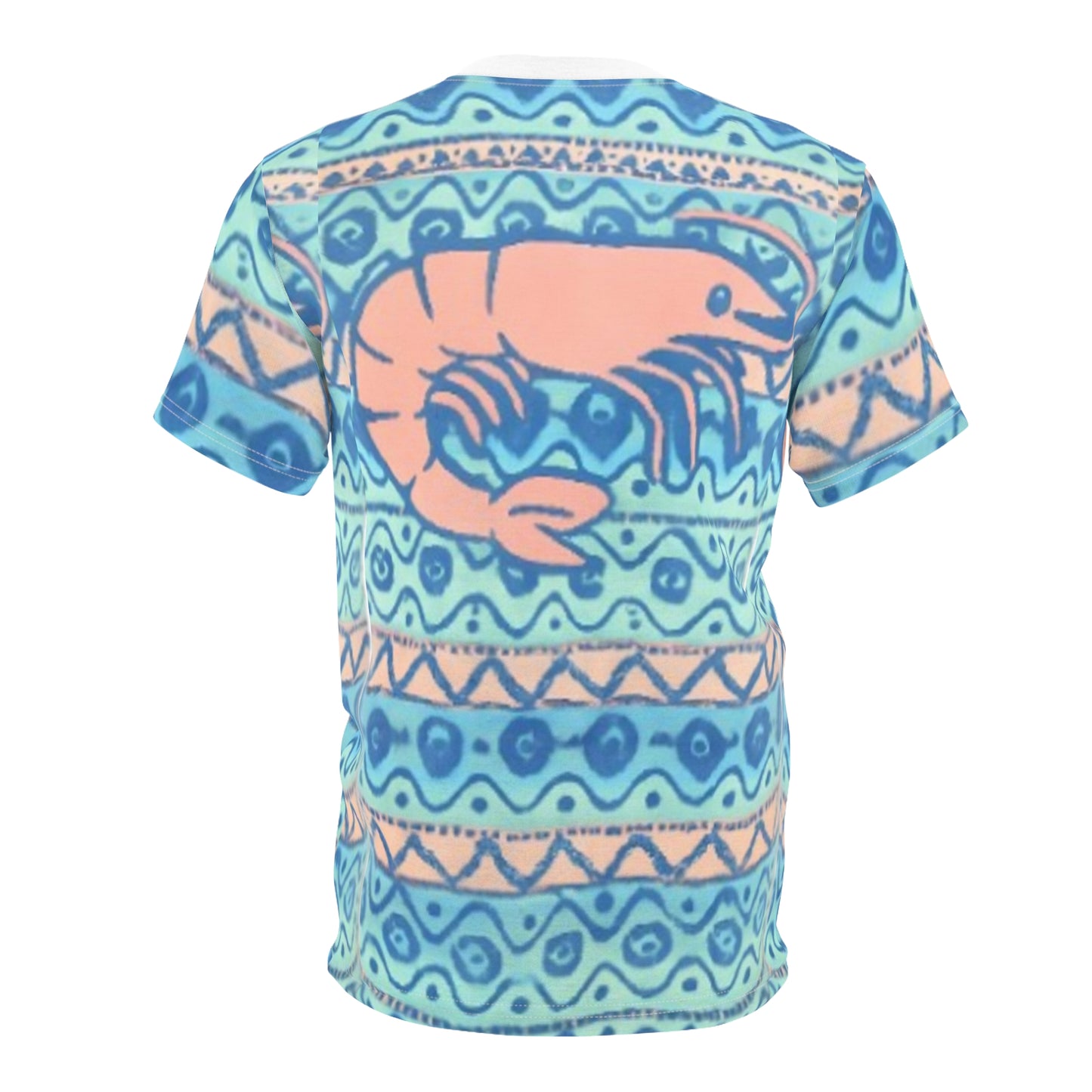 Beachy Shrimp Print Unisex Tee - Perfect for Summer Adventures!