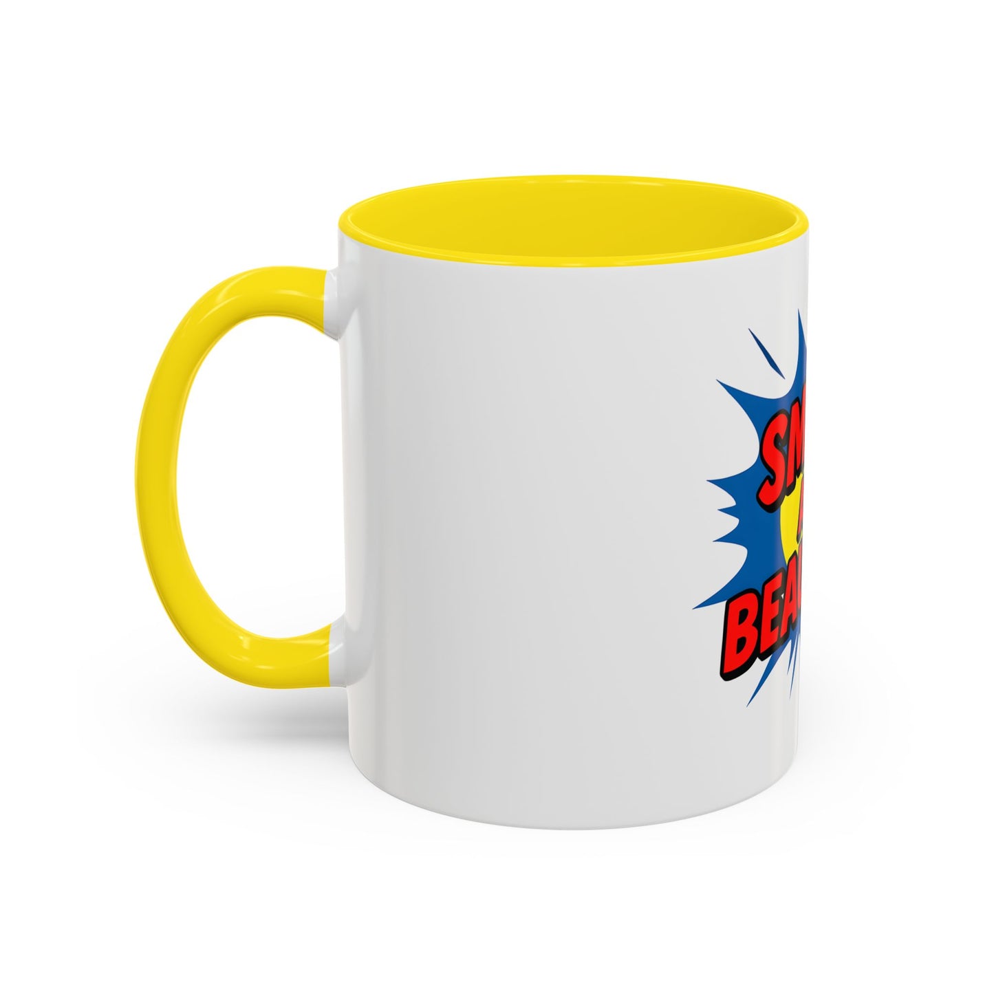 Smart and Beautiful Accent Coffee Mug - Empowering Gift for Friends, Inspirational Drinkware