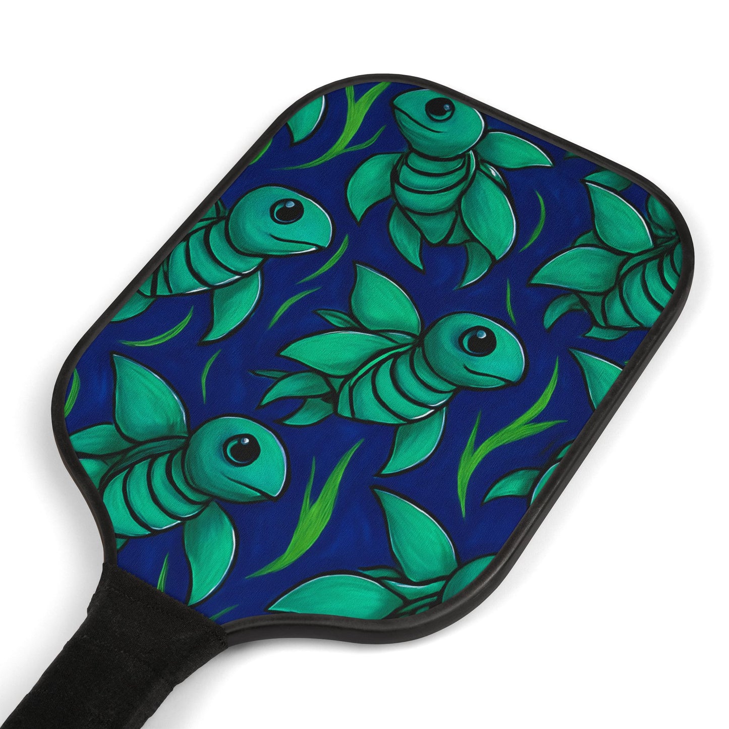 Whimsical Sea Turtle Pickleball Paddle Set with Balls - Fun & Vibrant Design for Enthusiasts