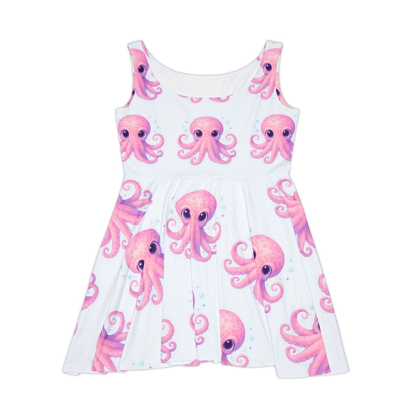Cute Octopus Women's Skater Dress, Casual Summer Dress, Beach Outfit, Gift for Her, Trendy Dresses, Fun Fashion