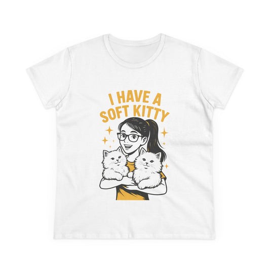 Cute Cat Lover's Tee - "I Have a Soft Kitty"