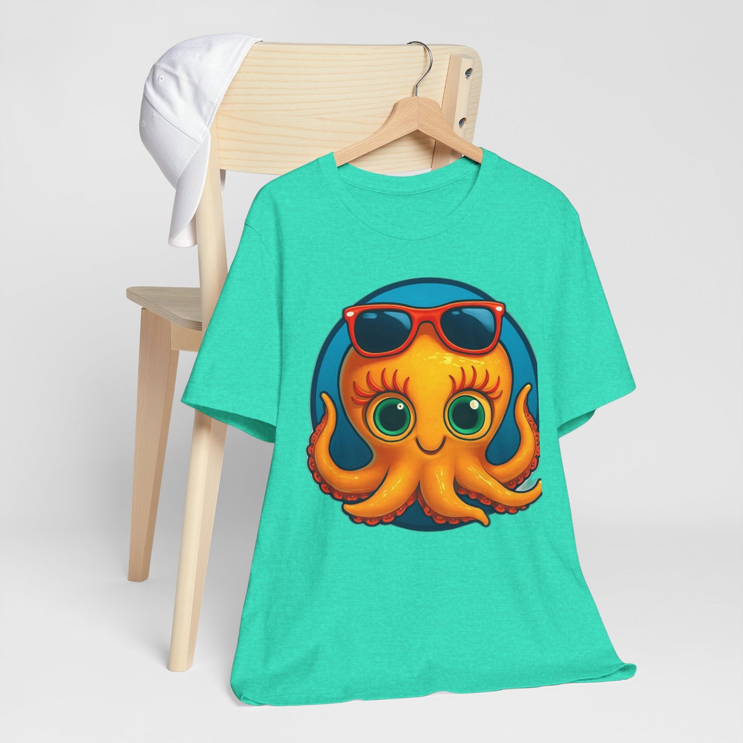 Cool Octopus Graphic Tee - Fun Unisex Jersey Short Sleeve T-Shirt