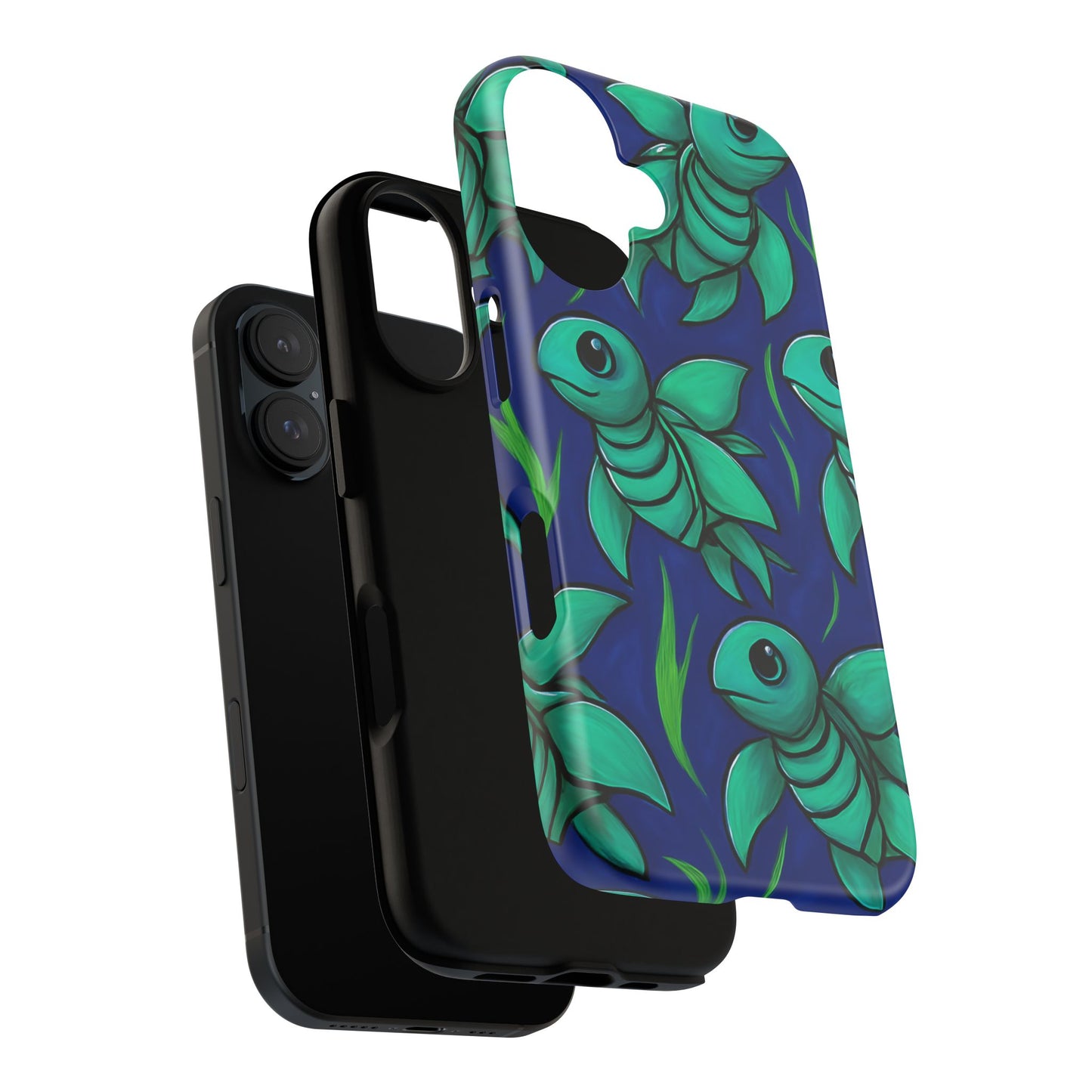 Whimsical Sea Turtle Phone Case - Tough Cases for Ocean Lovers