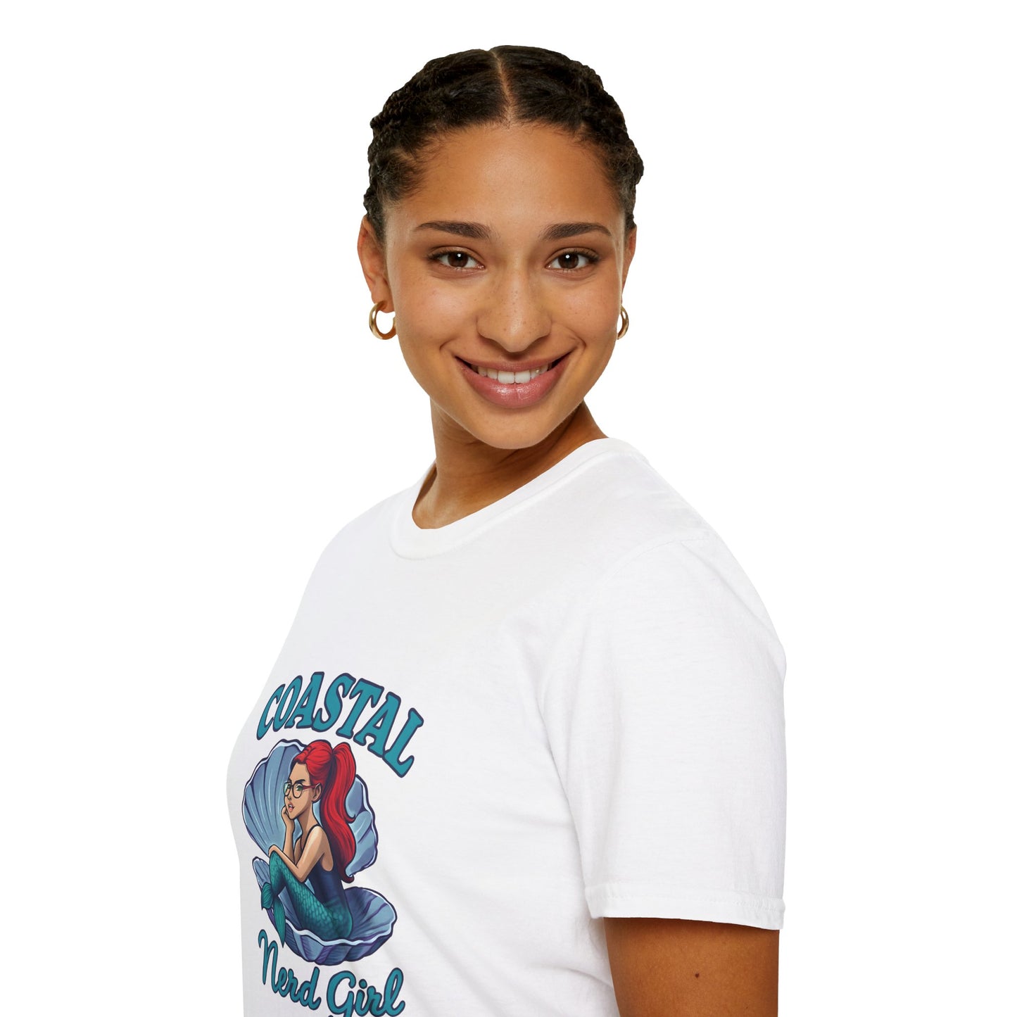 Coastal Nerd Girl Unisex T-Shirt - Fun Beachy Tee for Mermaid Lovers