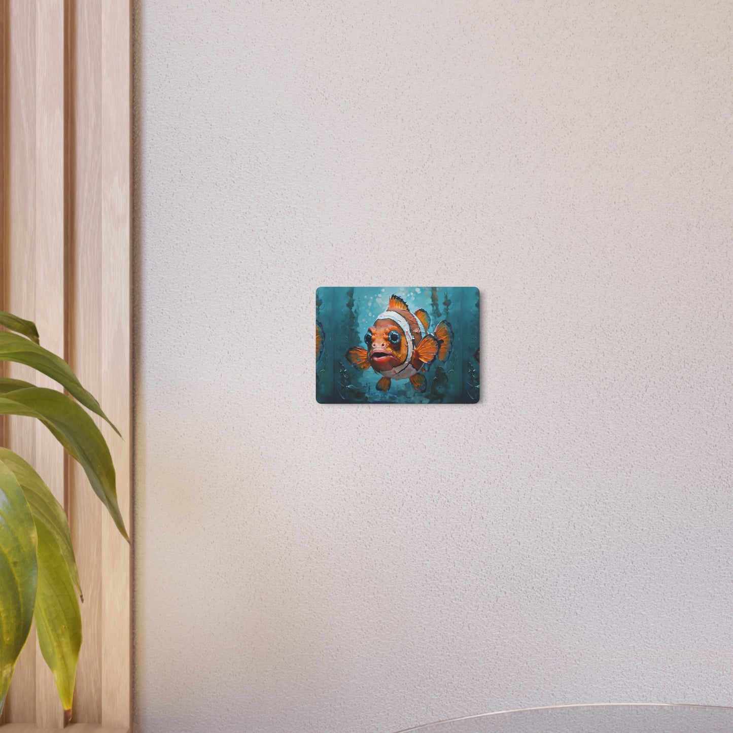 Colorful Clown Fish Metal Art Sign, Ocean Decor, Nautical Gift, Home Wall Art, Marine Life Decoration, Unique Gift Idea