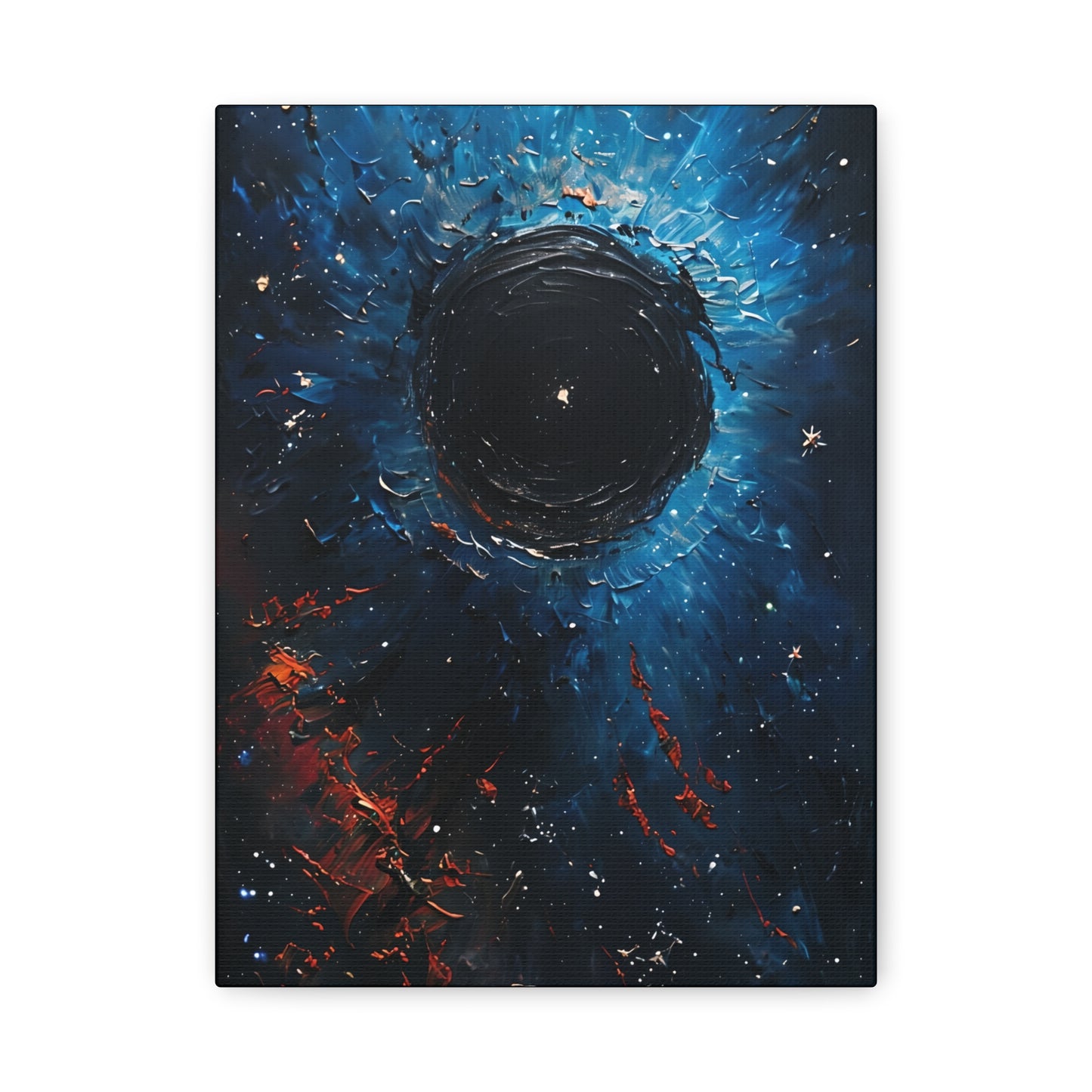 Cosmic Black Hole Canvas Art Print, Decor for Space Lovers, Unique Gift for Astronomers, Home or Office Wall Decor, Gallery Wrap Canvas