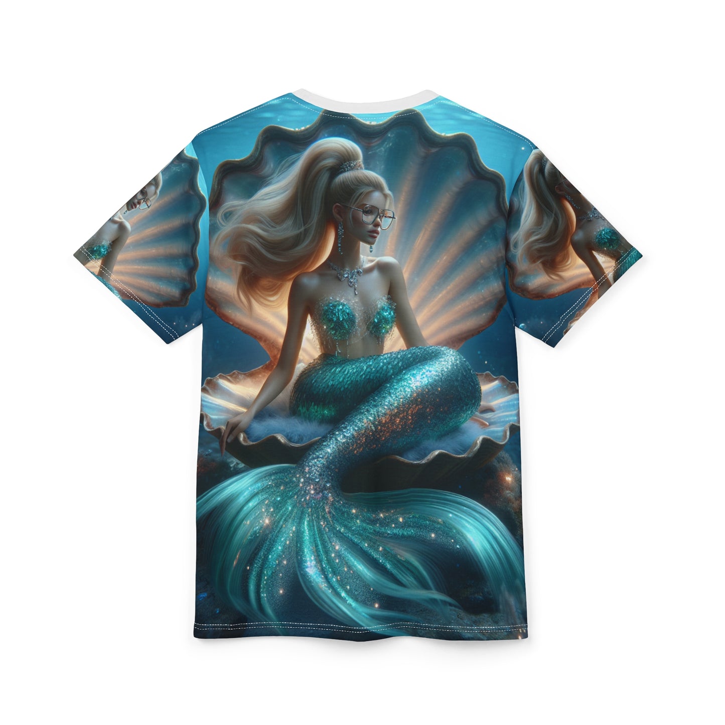 Dreamy Mermaid Unisex Tee - Stylish Cut & Sew Shirt for Ocean Lovers