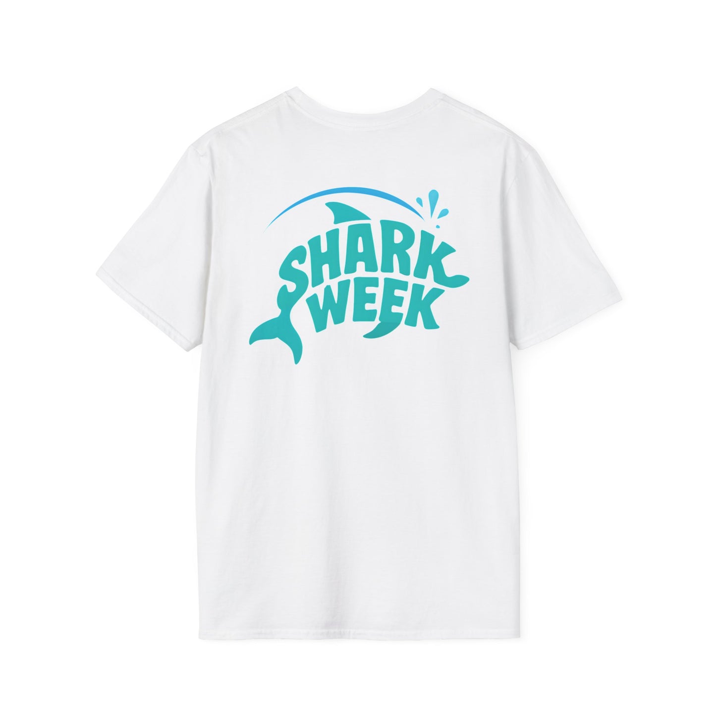 Shark Week Unisex Softstyle T-Shirt, Summer Beachwear, Ocean Lover Gift, Unique T-Shirt, Fun Graphic Tee, Casual Summer Style