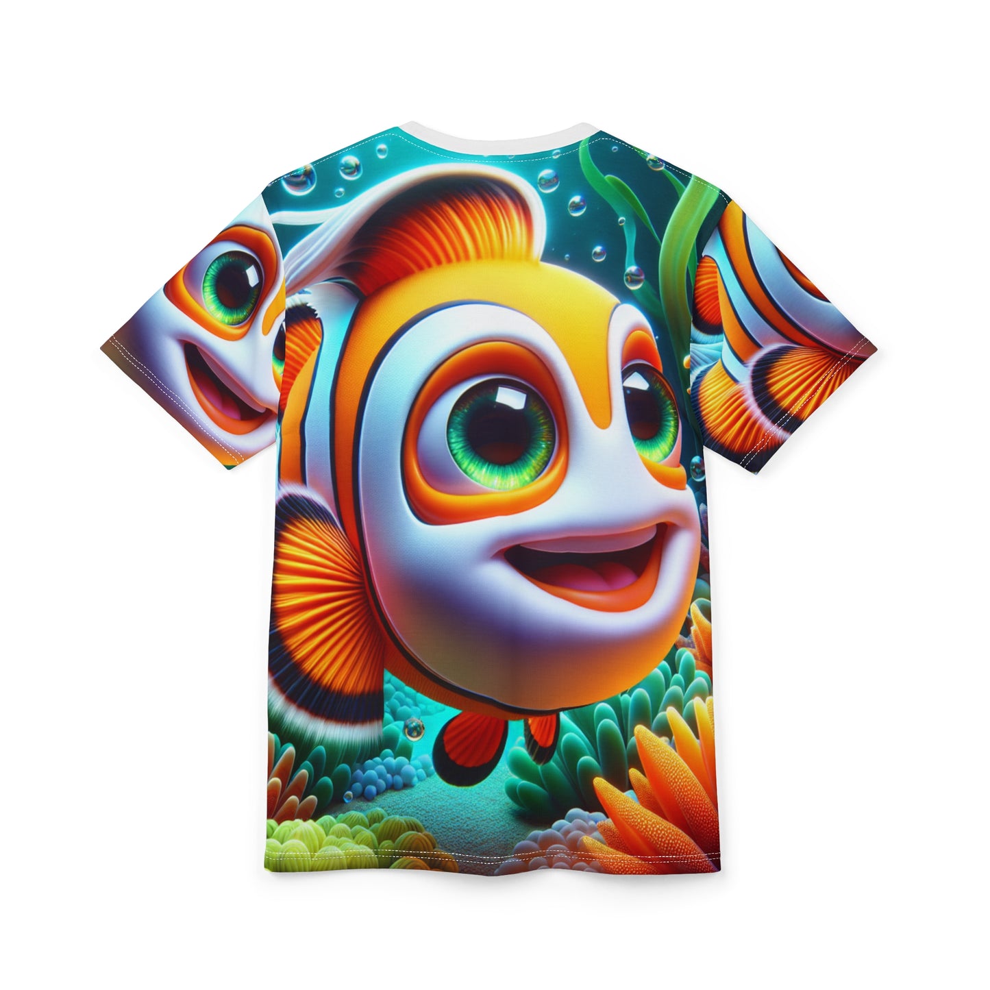 Vibrant Clownfish Unisex Graphic Tee, Perfect for Beach Days, Ocean Lovers, Summer Fun, Gift for Kids, Aquatic Adventure
